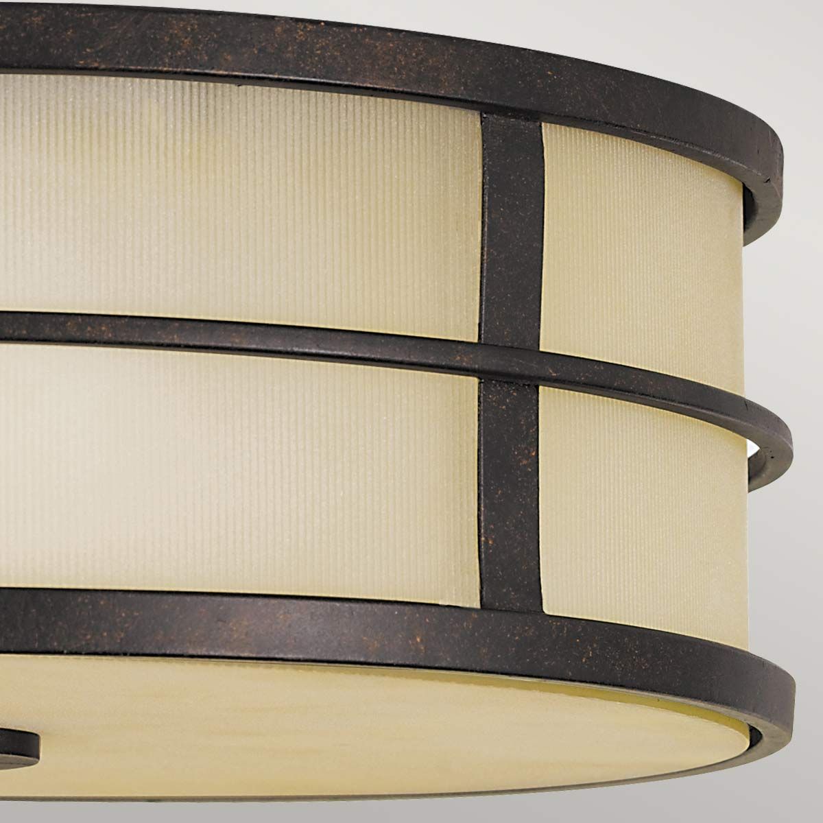 Feiss Fusion 3 Light Flush Fitting - Grecian Bronze