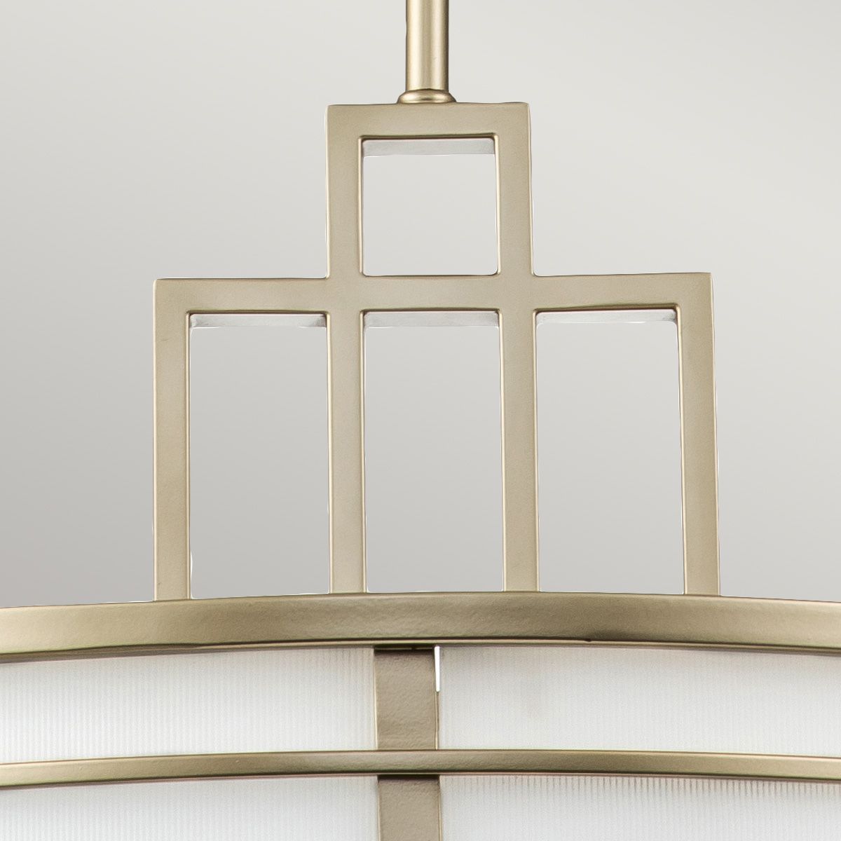 Feiss Fusion 3 Light Large Pendant - Painted Natural Brass