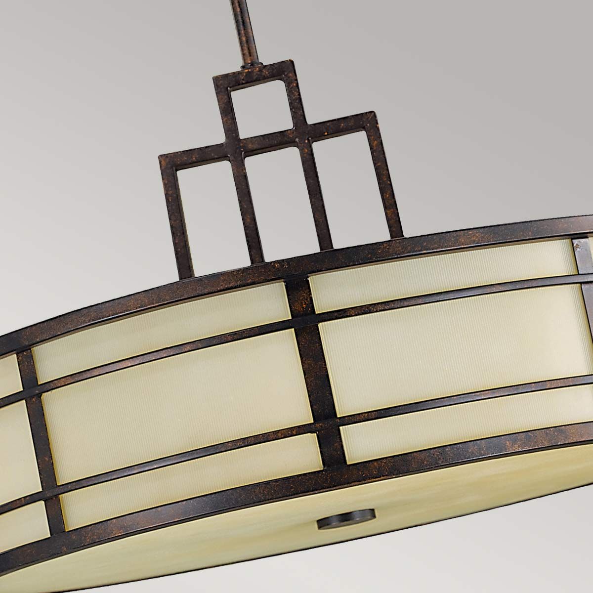 Feiss Fusion 3 Light Pendant - Grecian Bronze