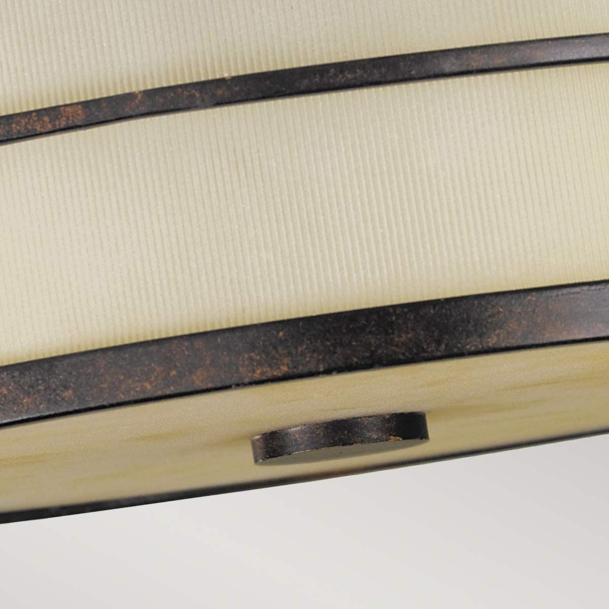 Feiss Fusion 3 Light Semi-Flush Fitting - Grecian Bronze