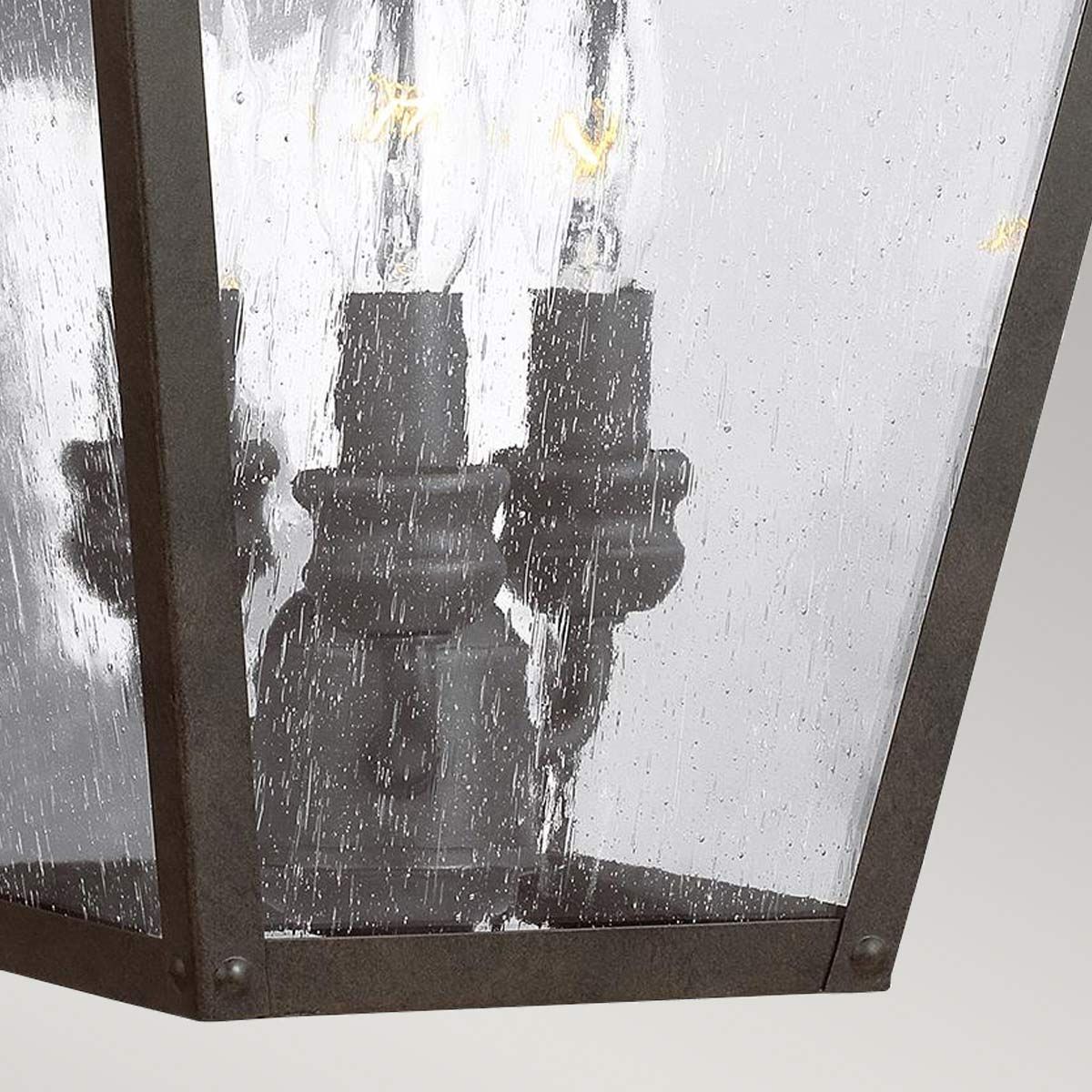 Feiss Galena 3 Light Large Wall Lantern - Sable