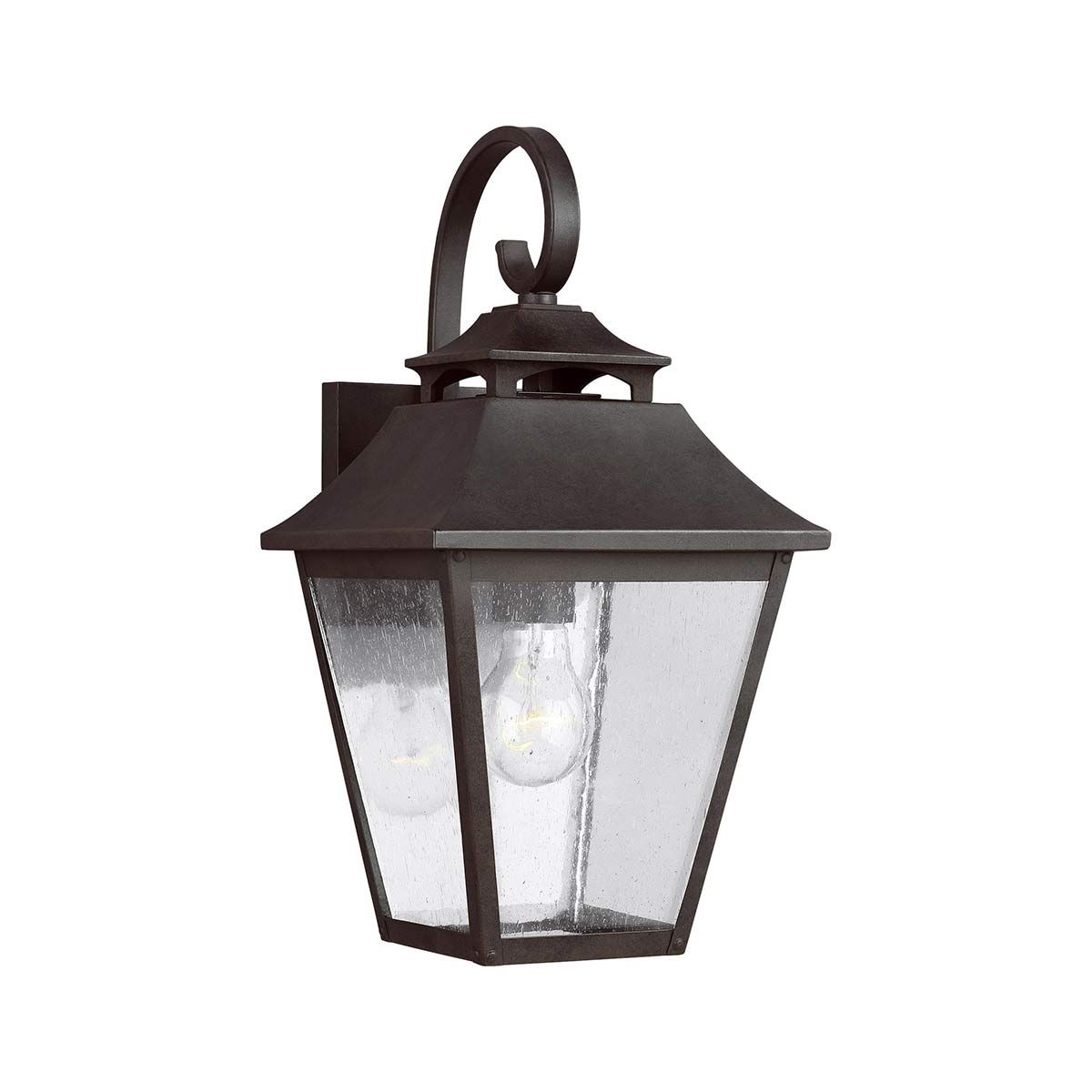 Feiss Galena Single Medium Wall Lantern - Sable