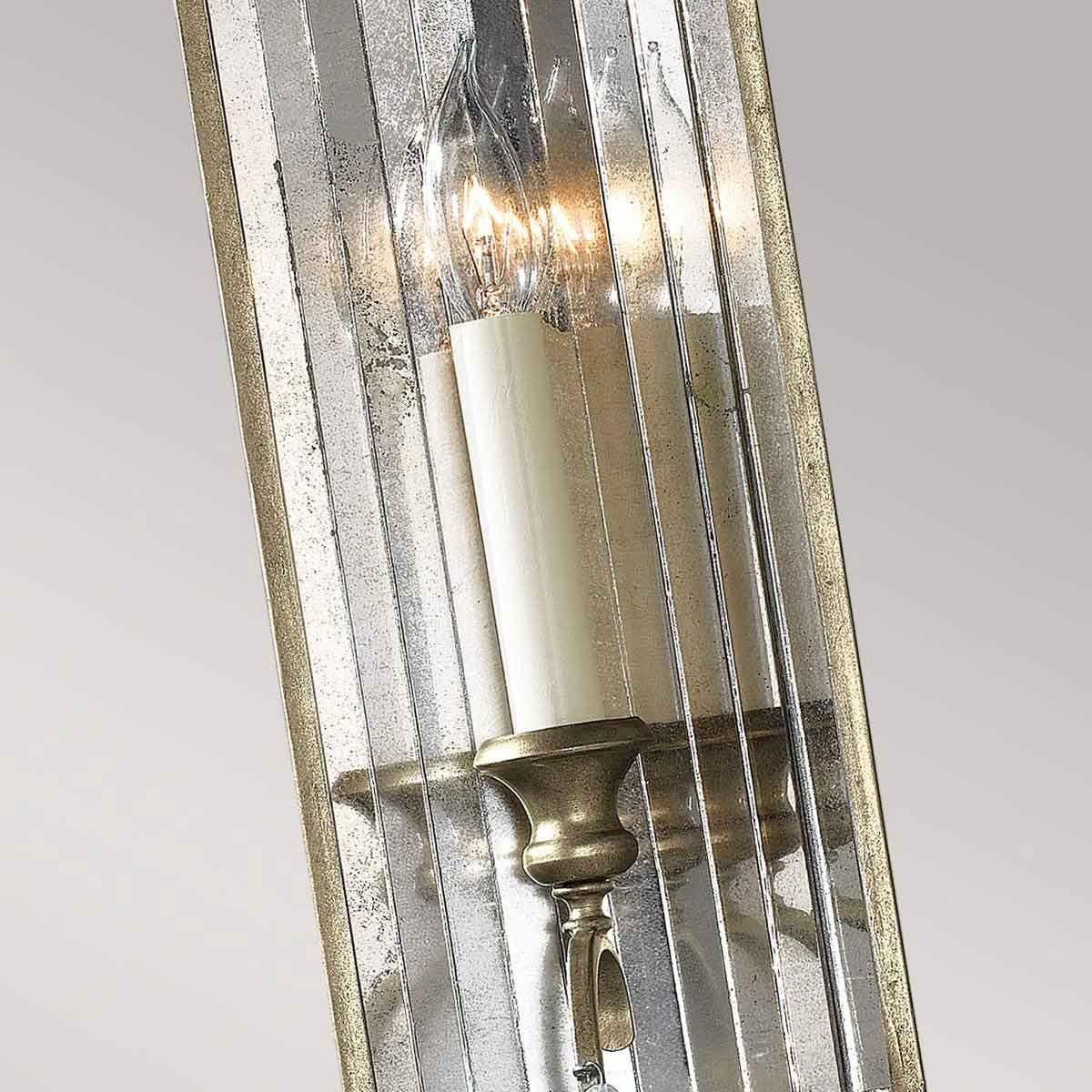 Feiss Gianna Single Wall Light - Gilded Silver