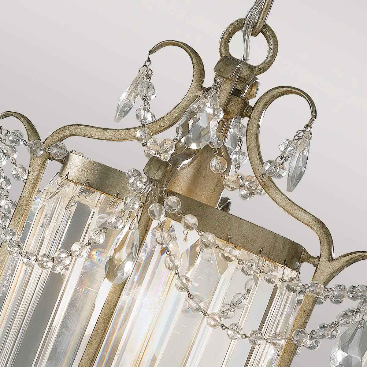 Feiss Gianna Single Pendant - Gilded Silver