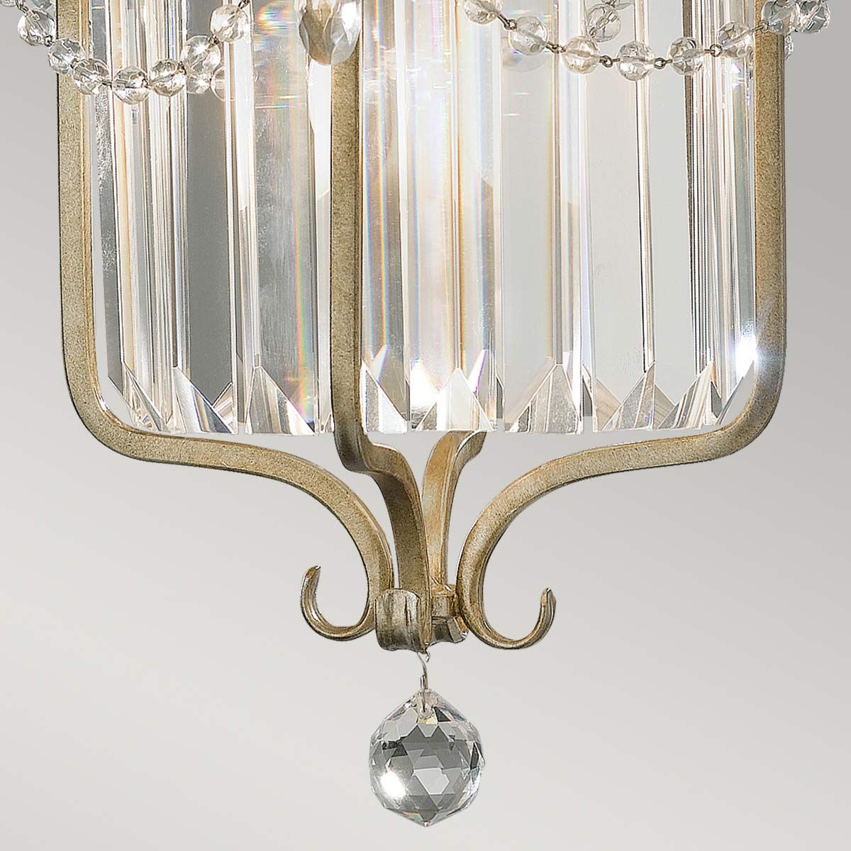 Feiss Gianna Single Pendant - Gilded Silver