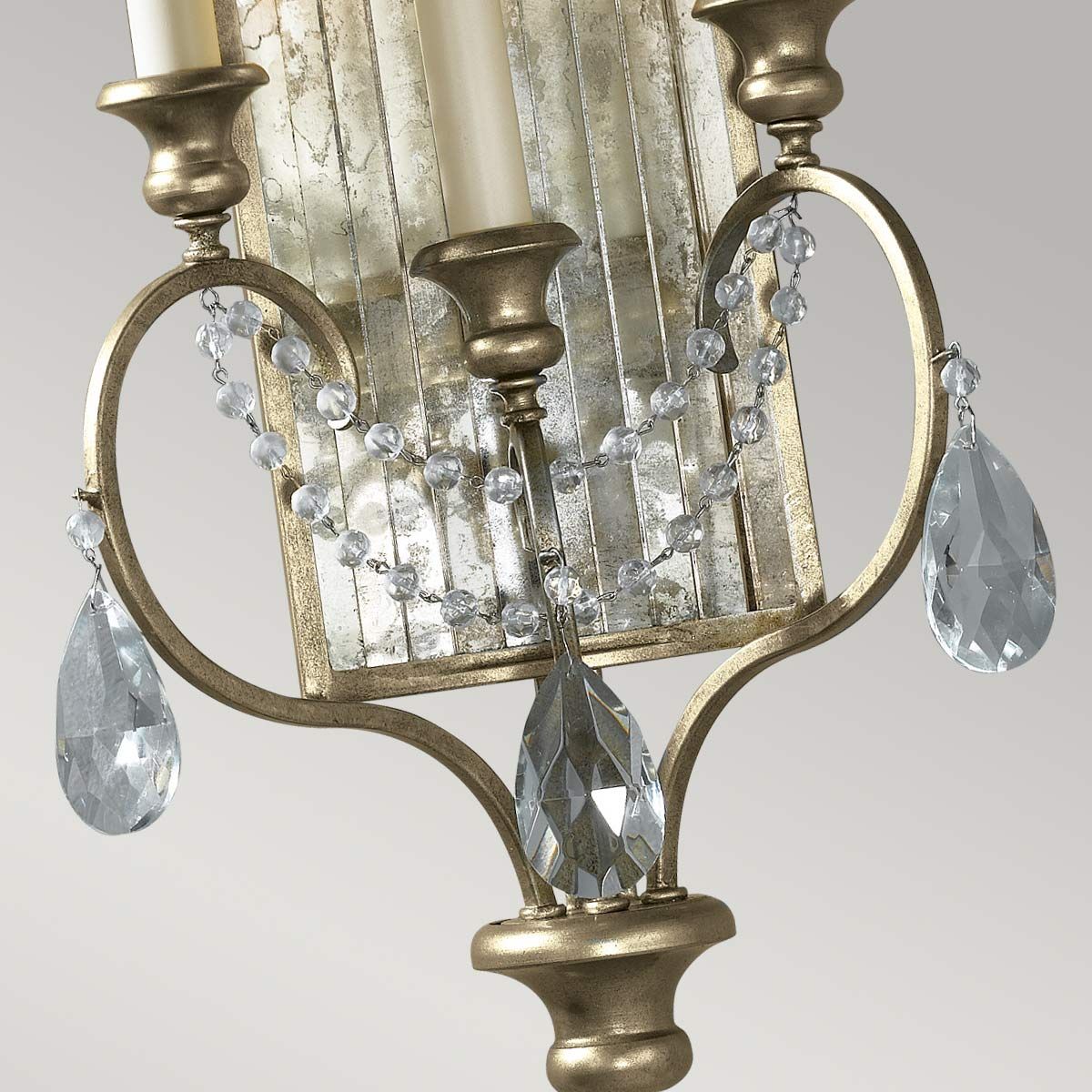 Feiss Gianna 3 Light Wall Light - Gilded Silver