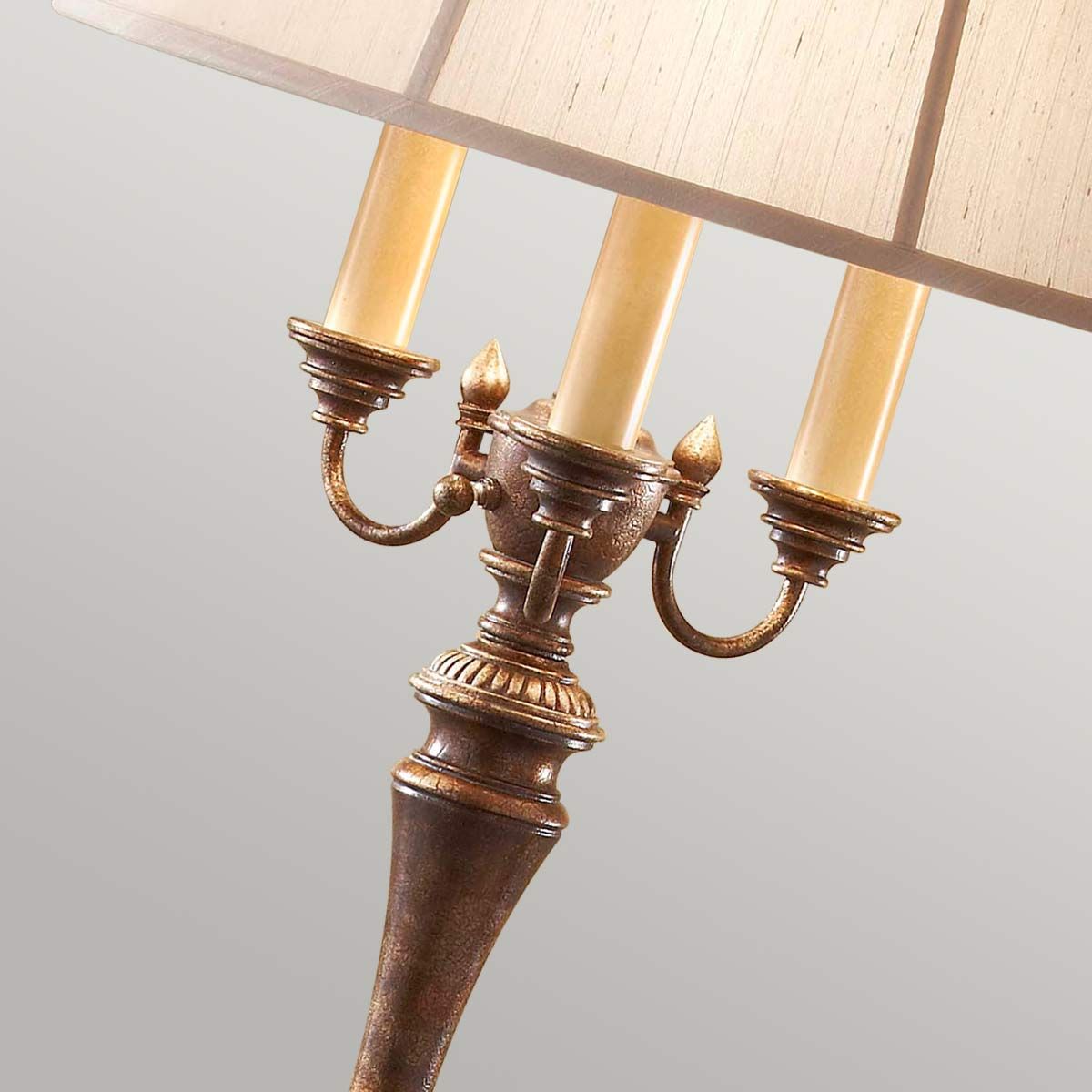 Feiss Gibson Single Floor Lamp - Cambridge Crackle