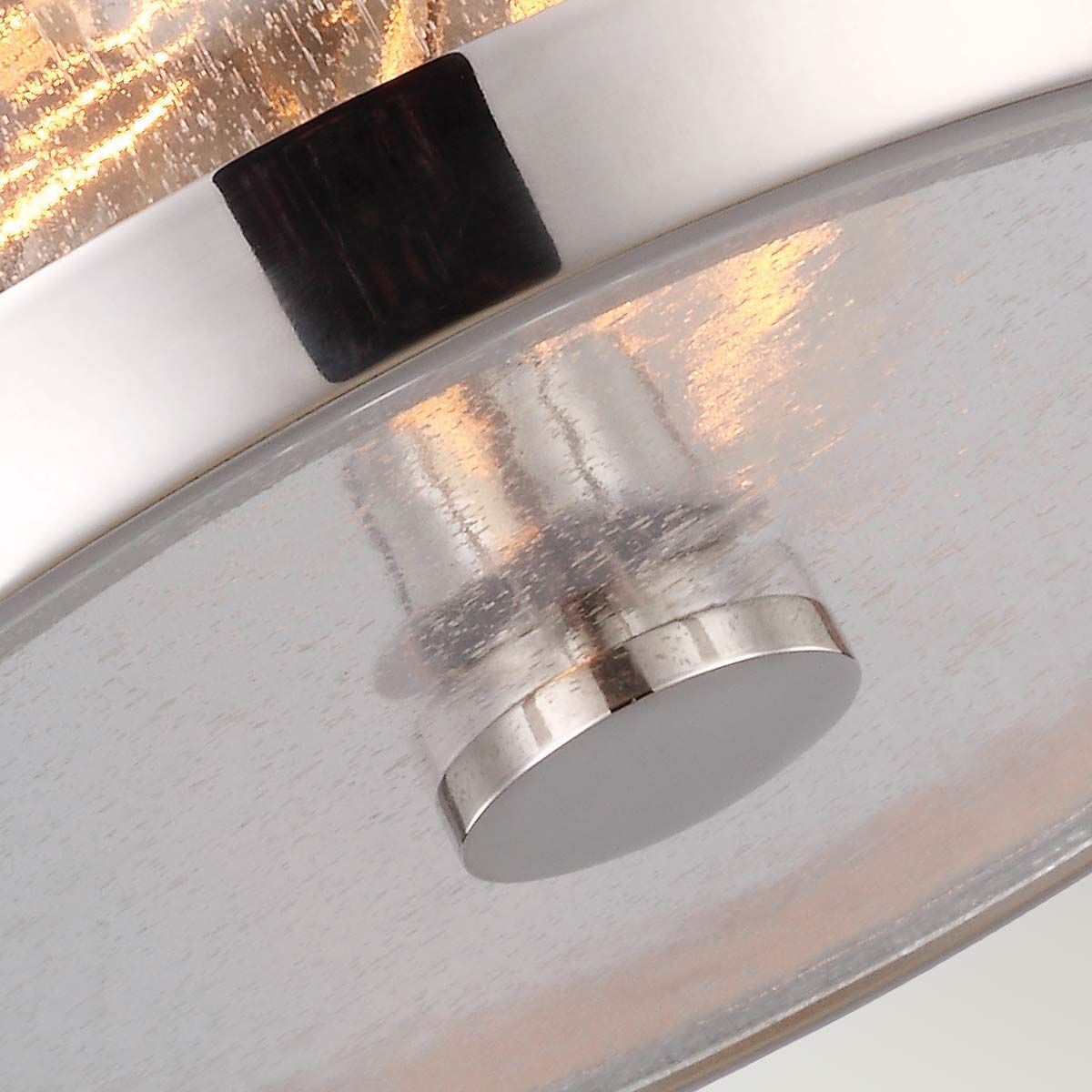 Feiss Harrow 2 Light Flush Fitting - Polished Nickel