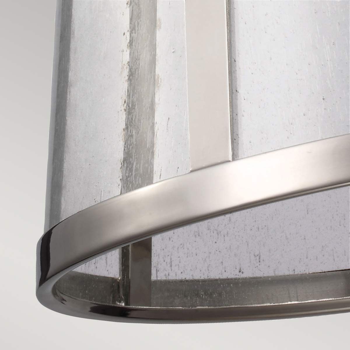 Feiss Harrow Single Medium Pendant - Polished Nickel