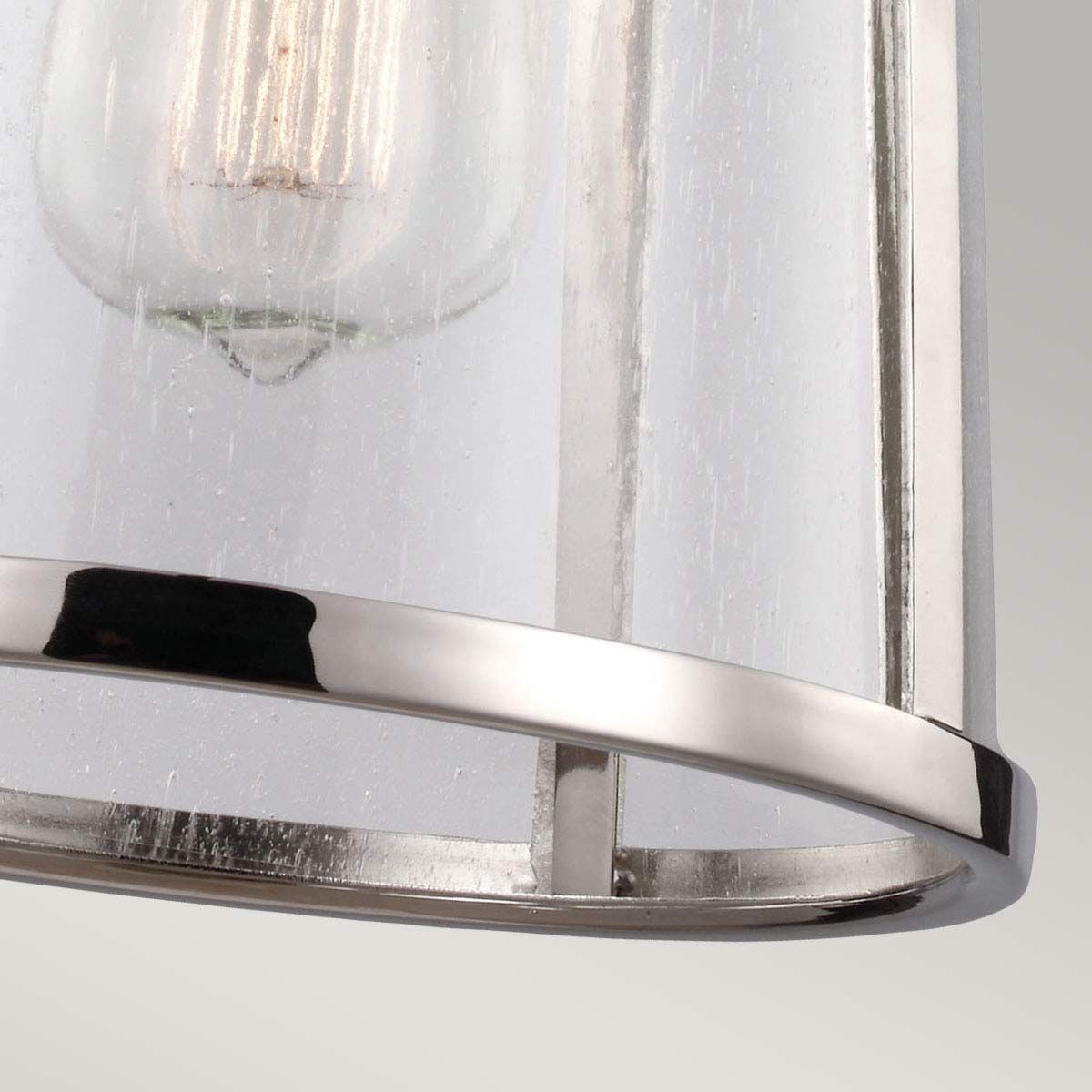 Feiss Harrow Single Small Pendant - Polished Nickel