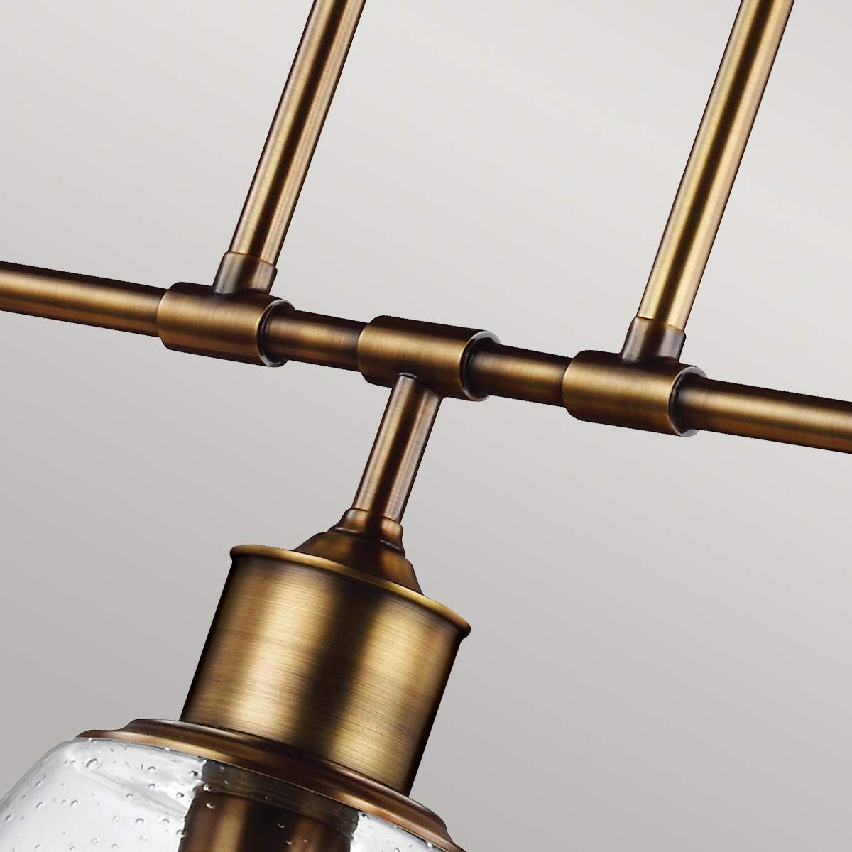 Feiss Hobson 3 Light Island Chandelier - Aged Brass