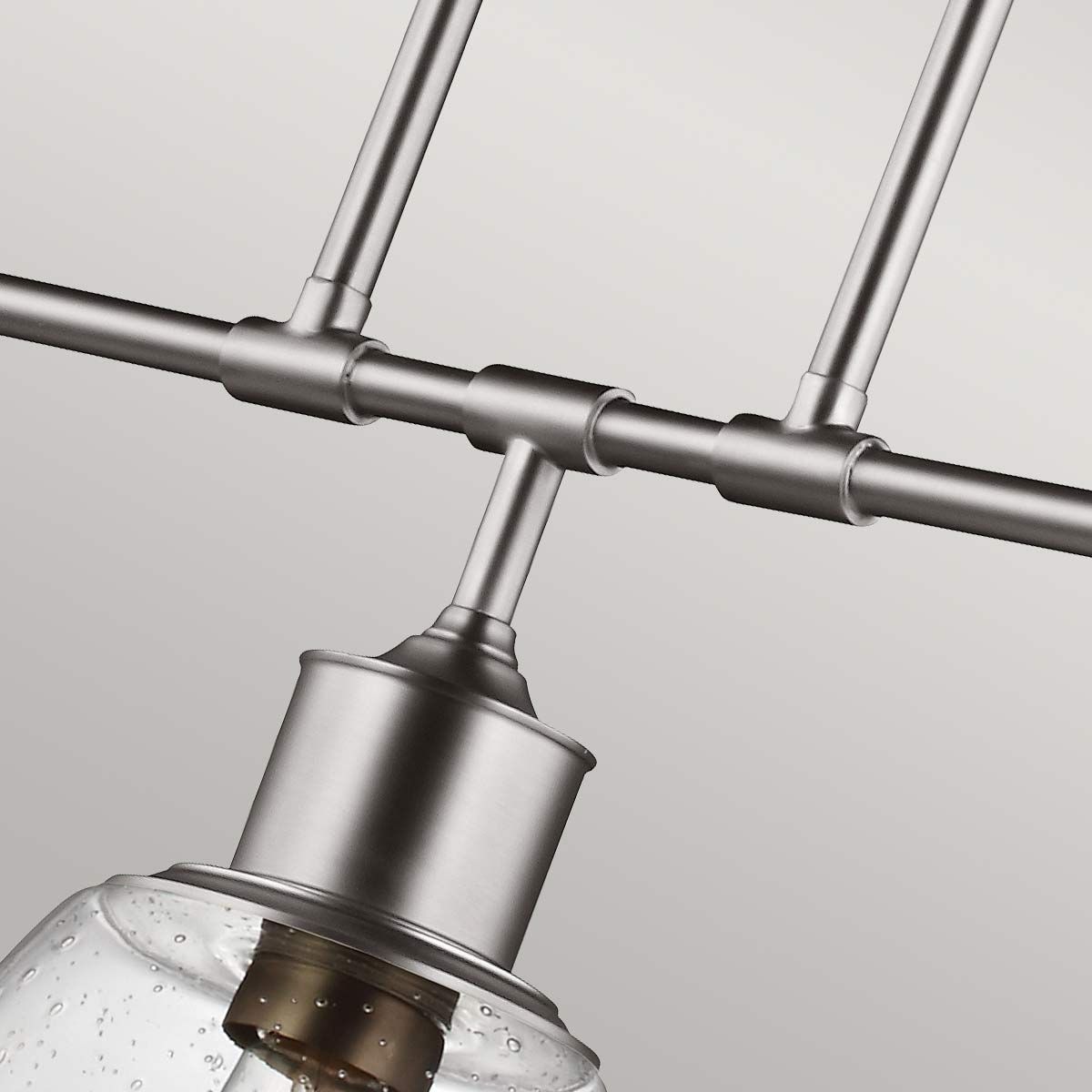 Feiss Hobson 3 Light Island Chandelier - Satin Nickel