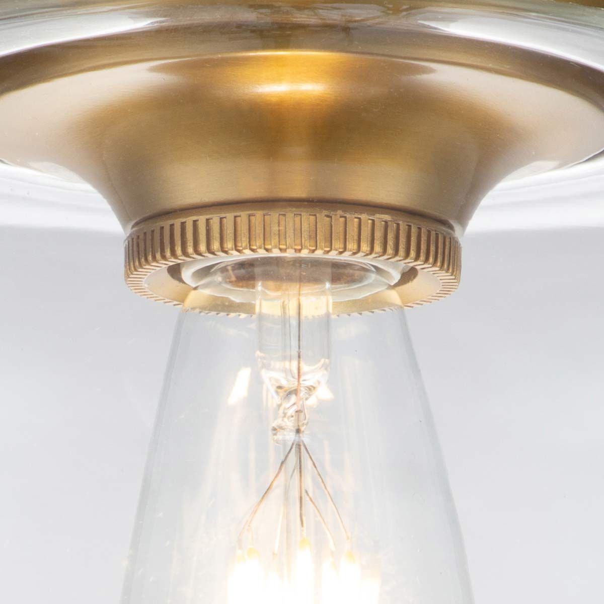 Feiss Hounslow Single Flush Fitting - Burnished Brass