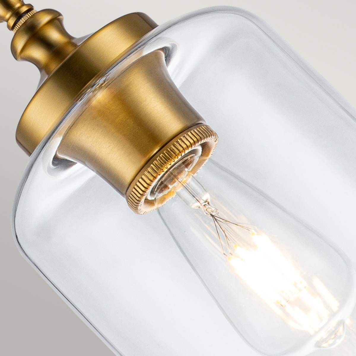 Feiss Hounslow Single Mini Pendant - Burnished Brass