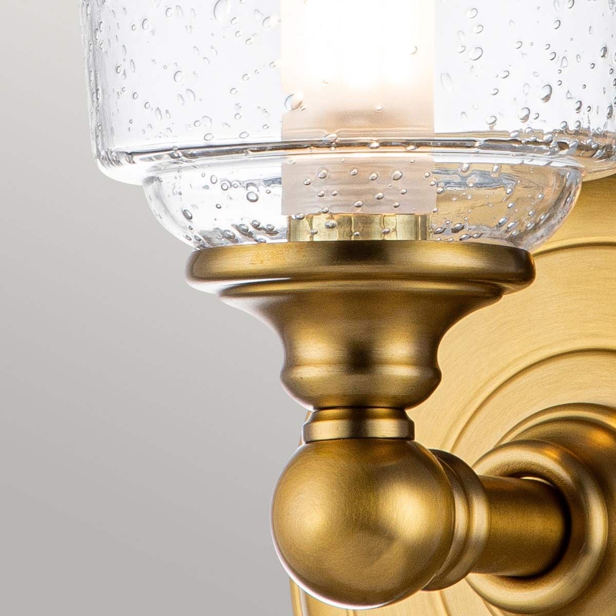 Feiss Huguenot Lake Single Wall Light - Burnished Brass