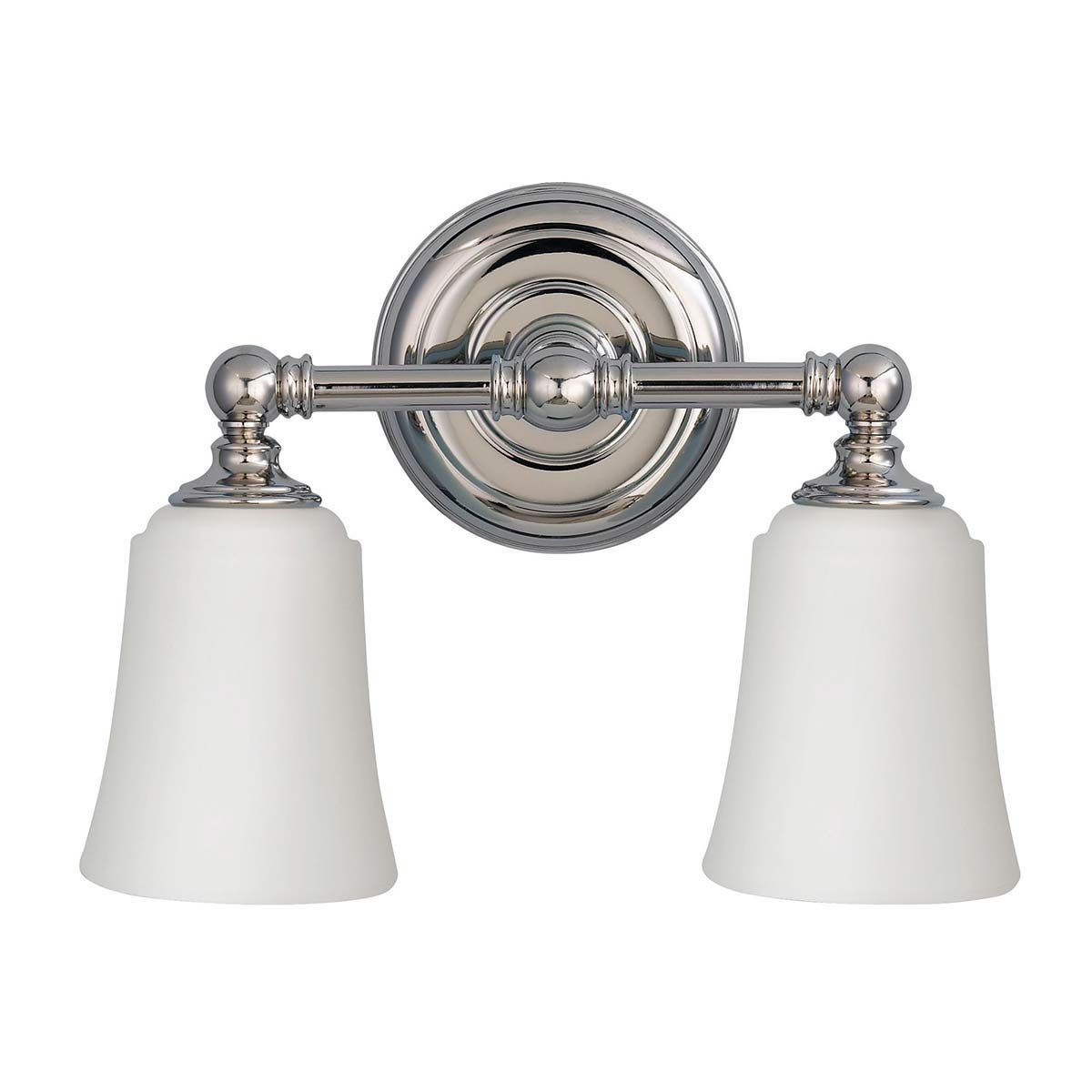 Feiss Huguenot Lake 2 Light Above Mirror Bathroom Light - Polished Chrome