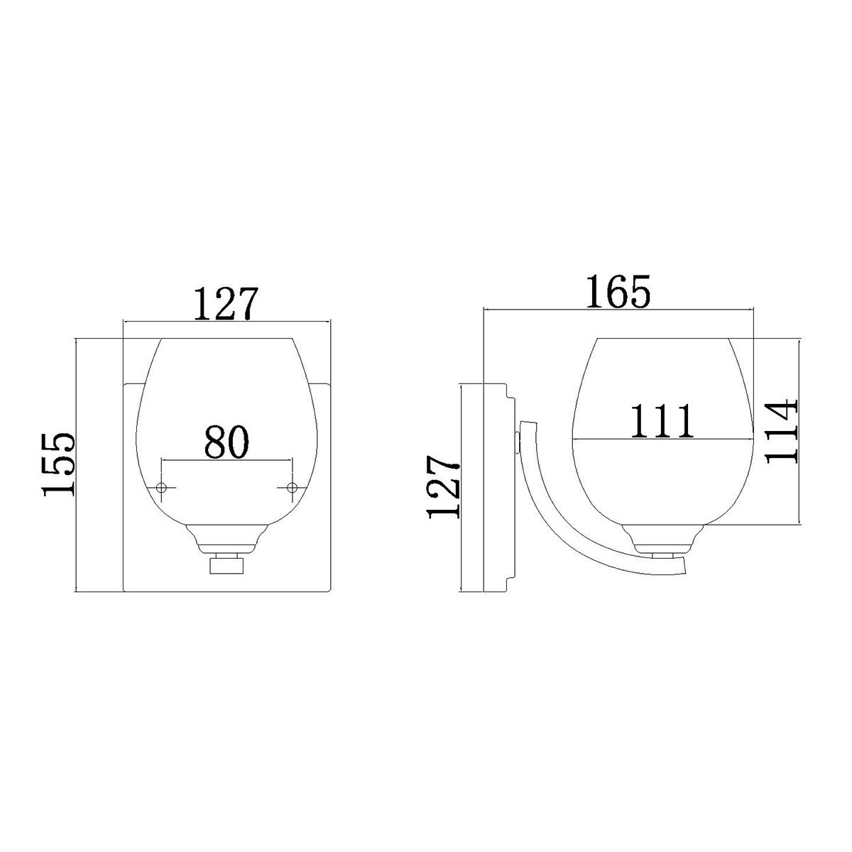 Feiss Kalli Single Bathroom Wall Light - Polished Chrome