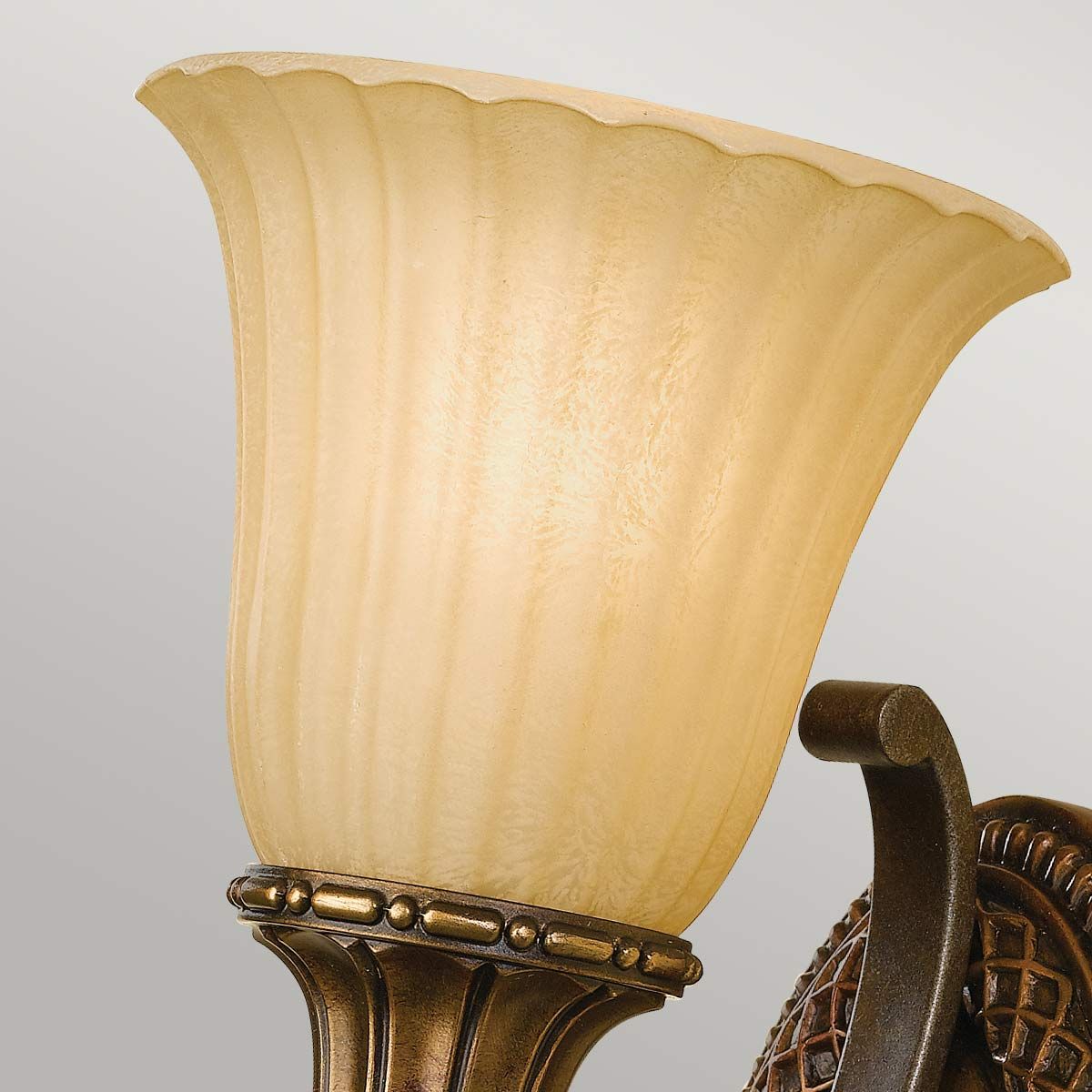Feiss Kelham Hall Single Wall Light - Firenze Gold & British Bronze