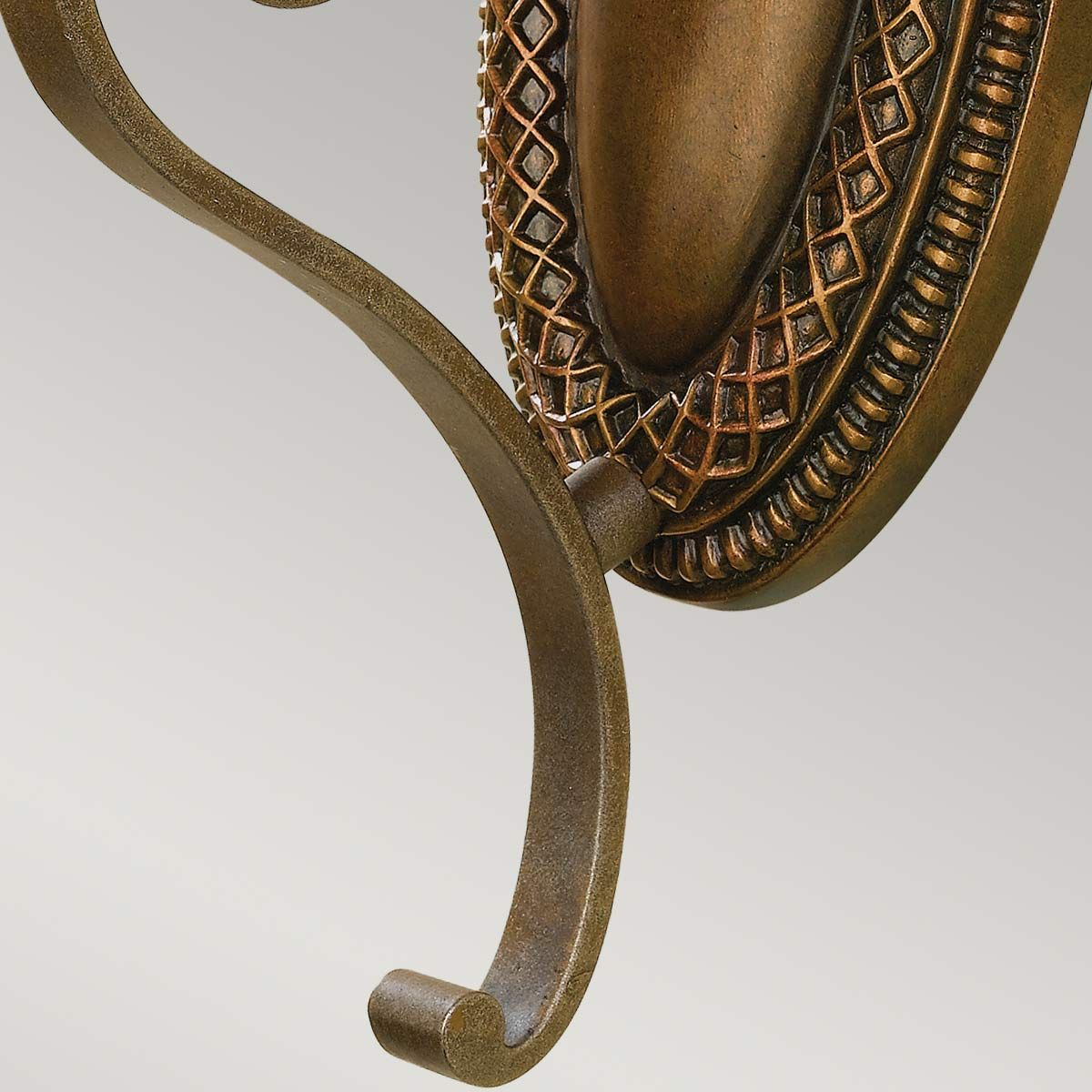 Feiss Kelham Hall Single Wall Light - Firenze Gold & British Bronze
