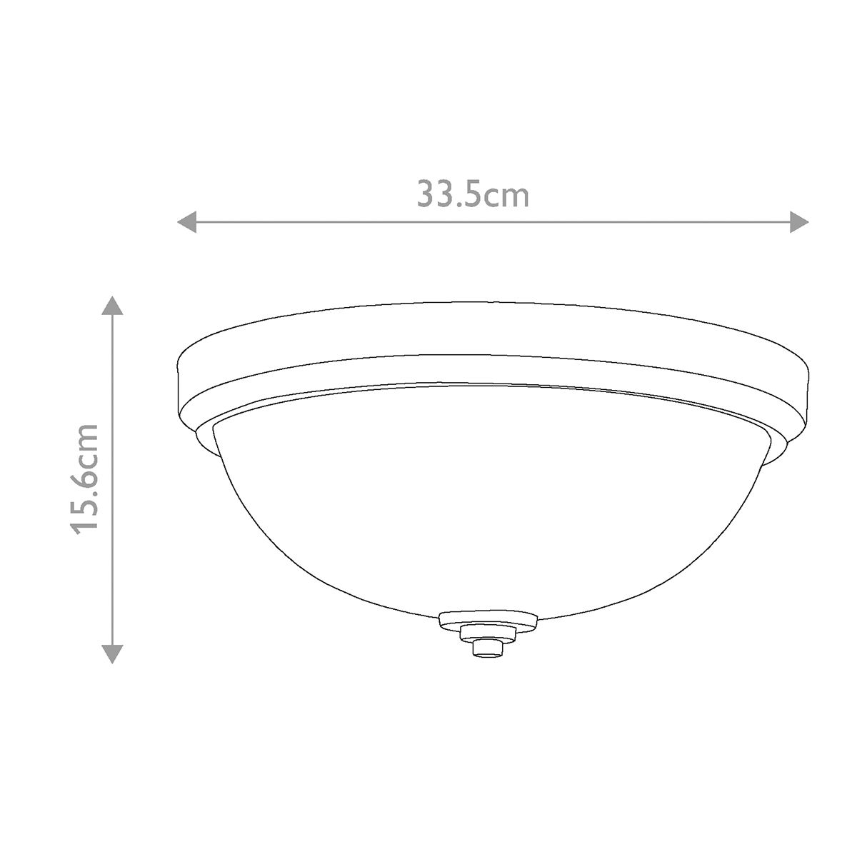 Feiss Malibu 2 Light Flush Fitting - Polished Brass
