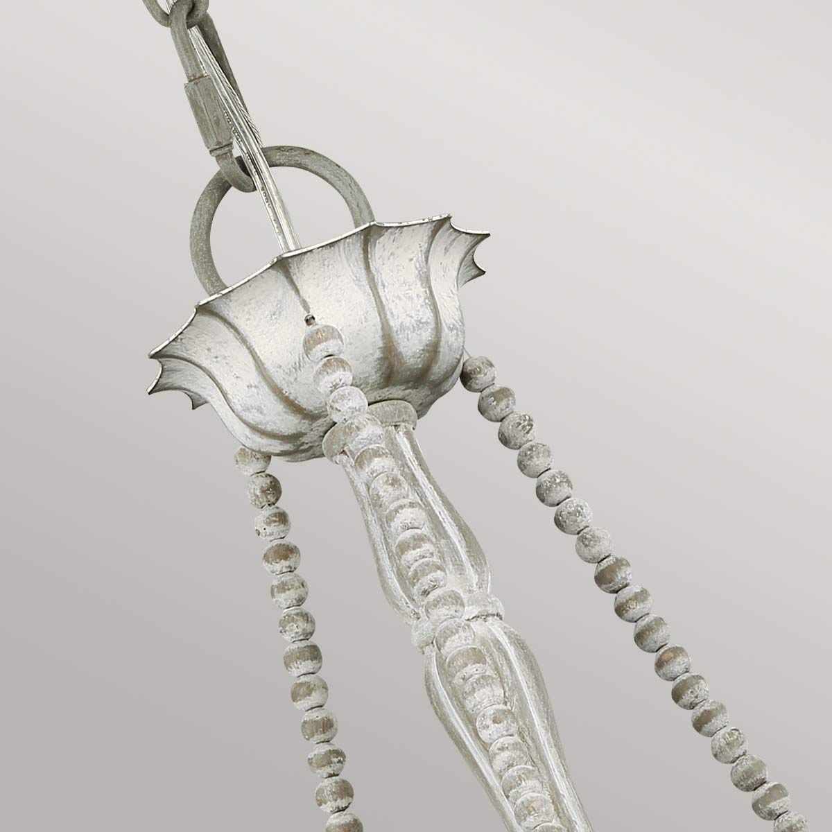 Feiss Maryville 3 Light Chandelier - Washed Grey