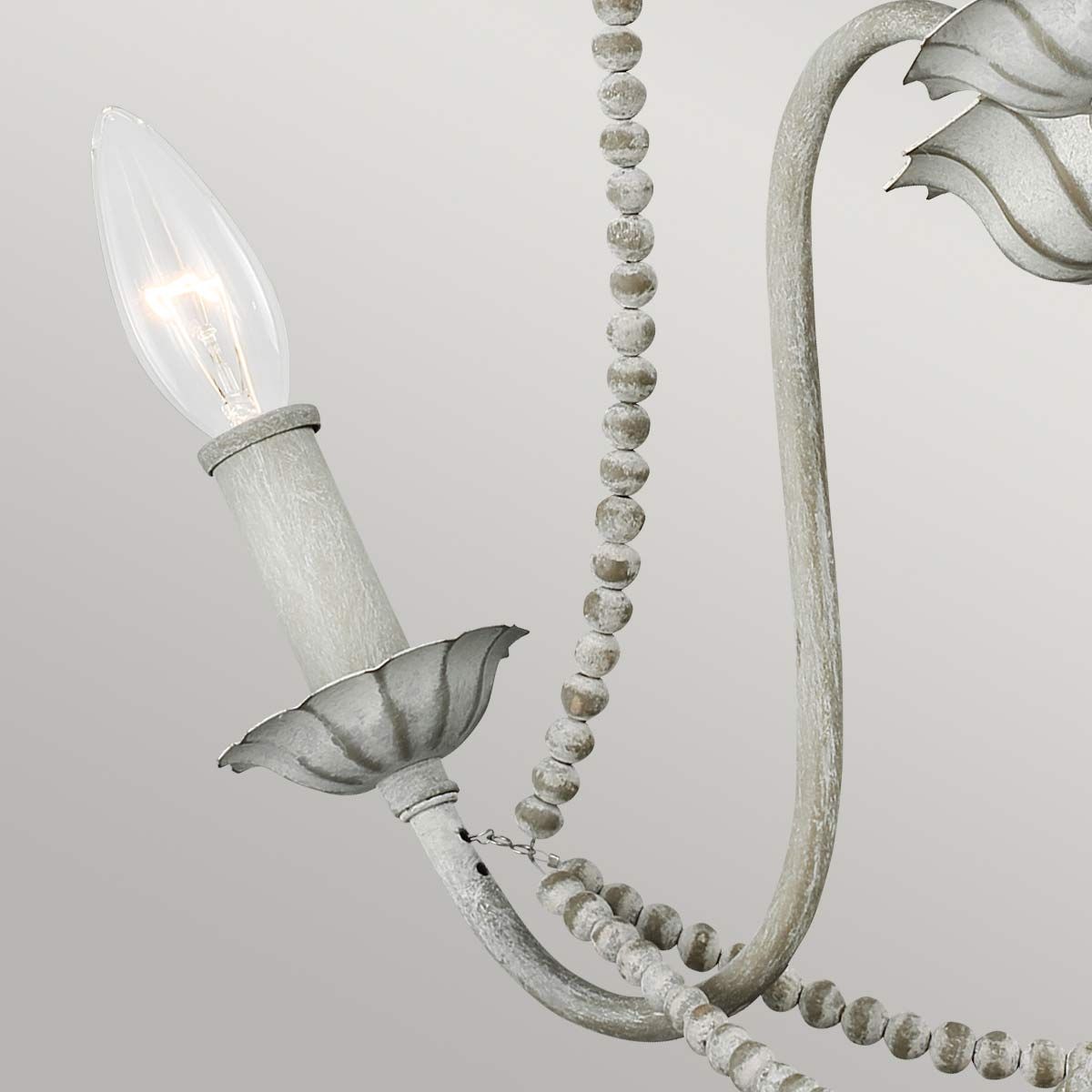 Feiss Maryville 3 Light Chandelier - Washed Grey