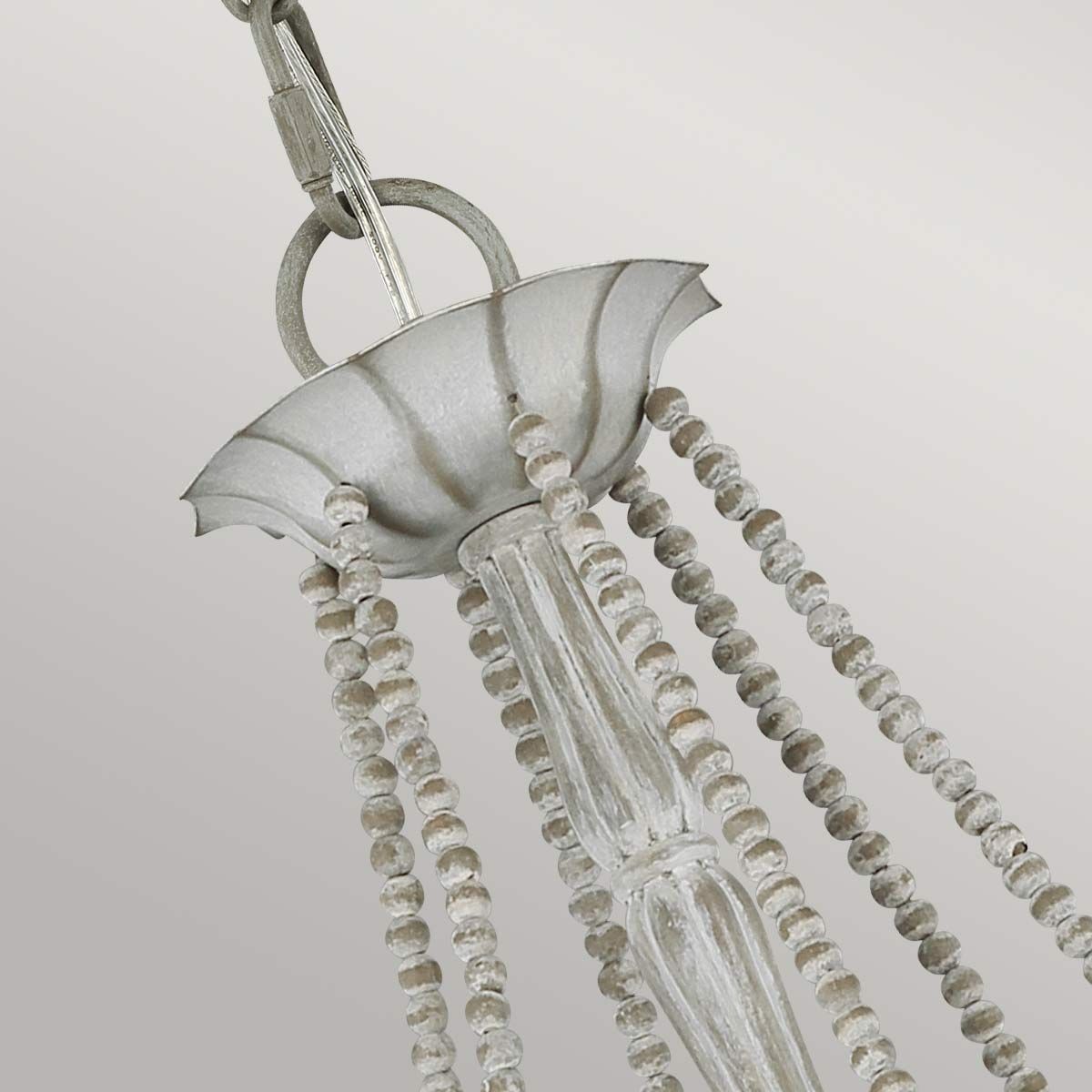 Feiss Maryville 6 Light Chandelier - Washed Grey