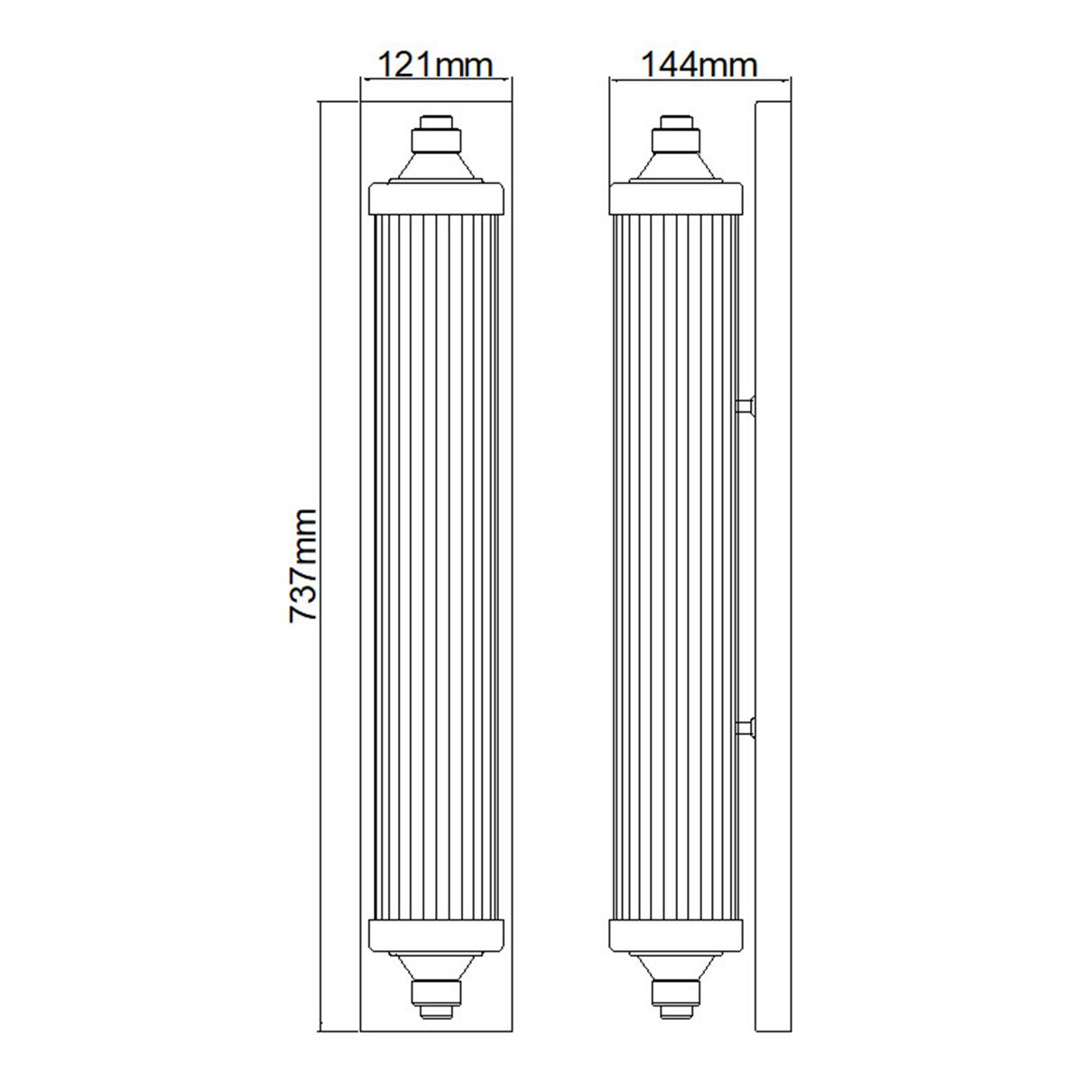 Feiss Paulson 4 Light Bathroom Bar Light - Chrome
