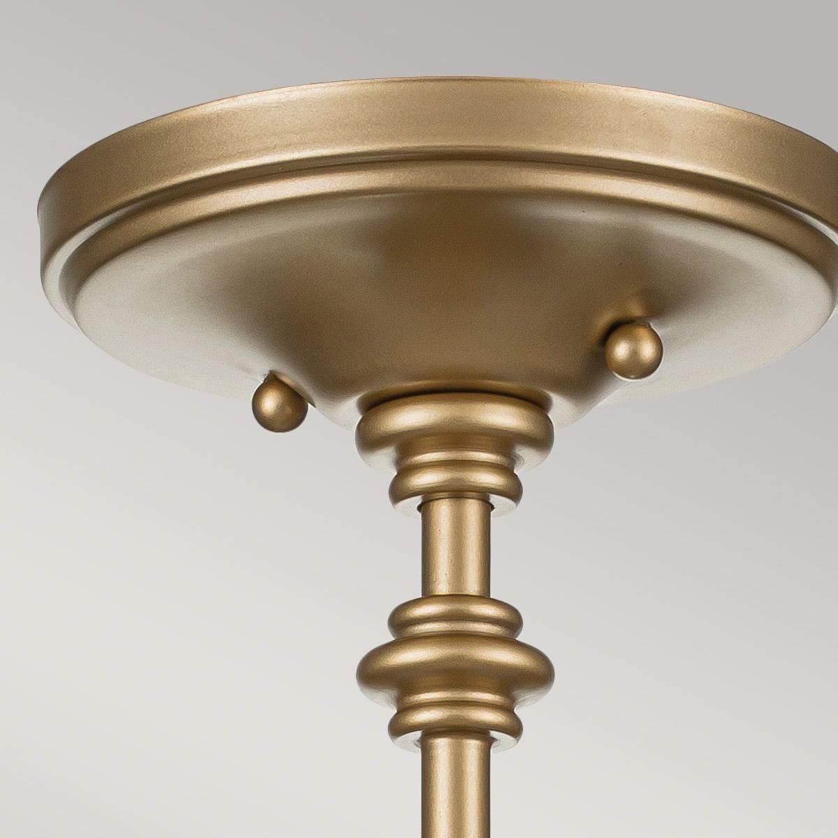 Feiss Pickering Lane 3 Light Semi-Flush - Painted Natural Brass