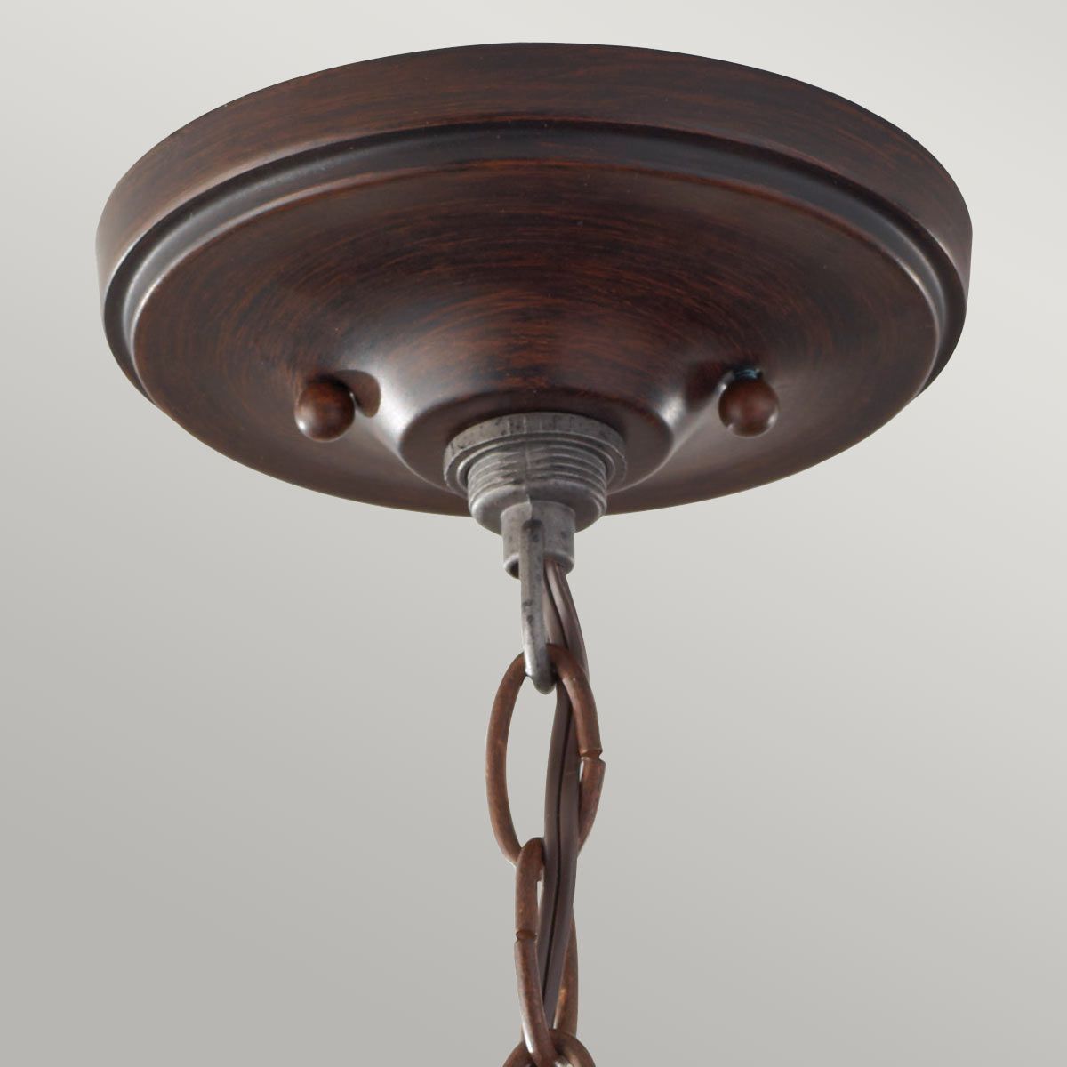 Feiss Pickering Lane 3 Light Semi-Flush Fitting - Heritage Bronze