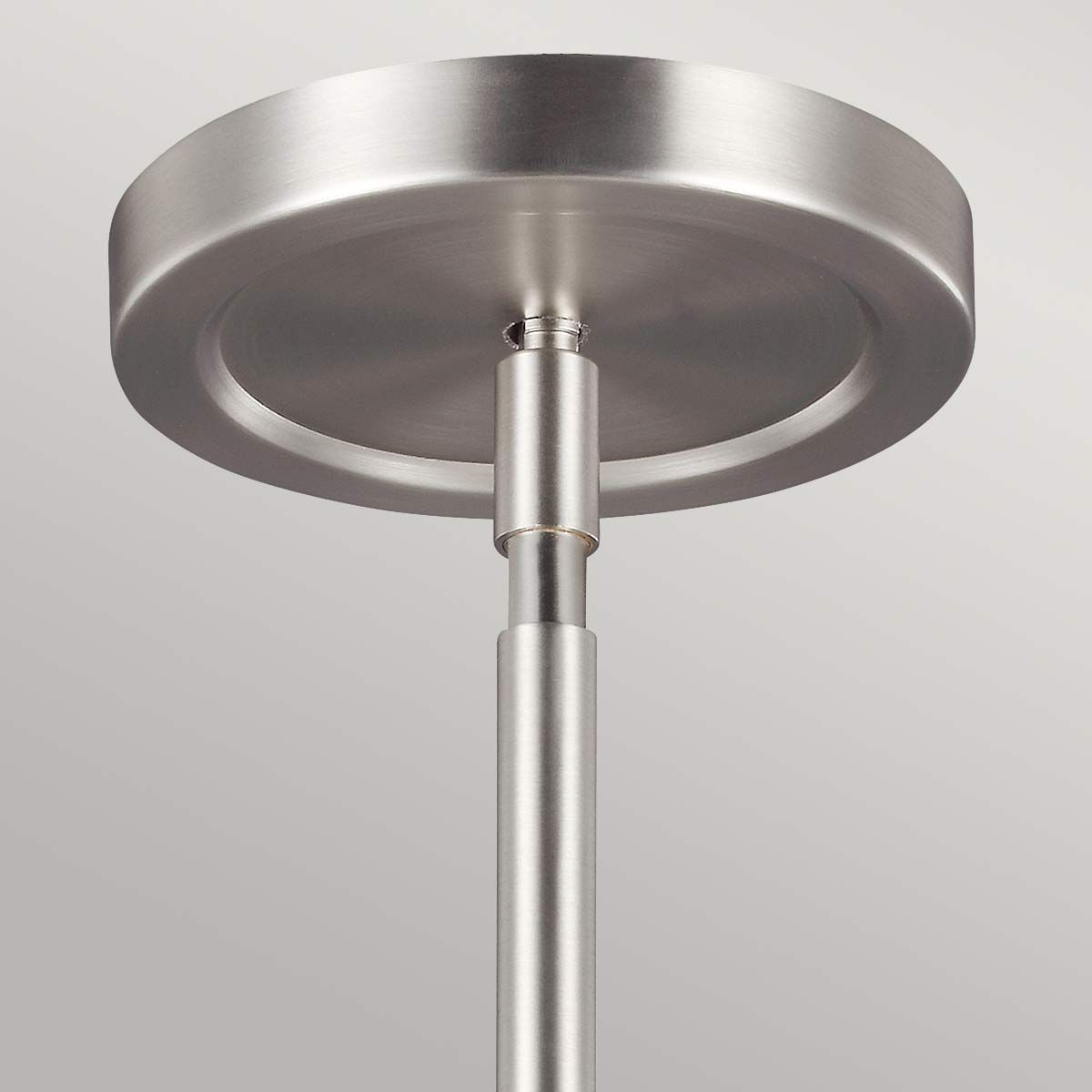 Feiss Prospect Park 4 Light Uplight Pendant - Satin Nickel & Chrome