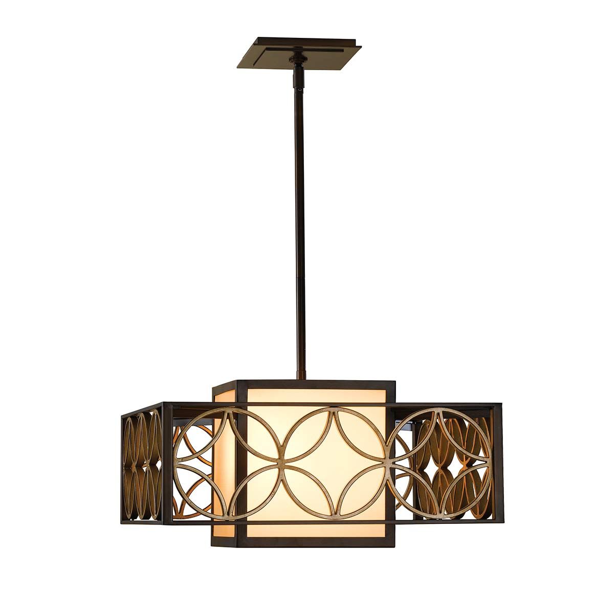 Feiss Remy Single Pendant - Heritage Bronze & Parisienne Gold
