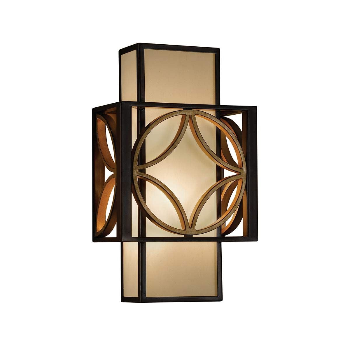 Feiss Remy Single Wall Light - Heritage Bronze & Parisienne Gold