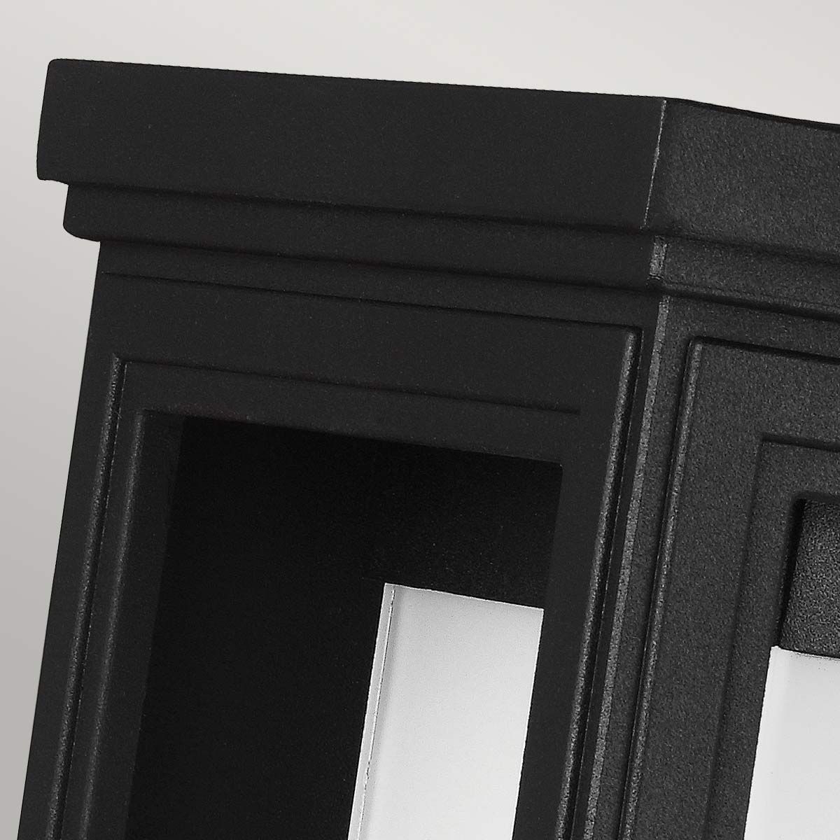 Feiss Roscoe Single Medium Wall Lantern - Textured Black