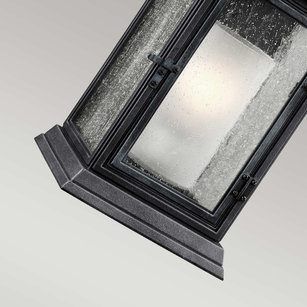 Feiss Shepherd Single Large Wall Lantern - Dark Weathered Zinc