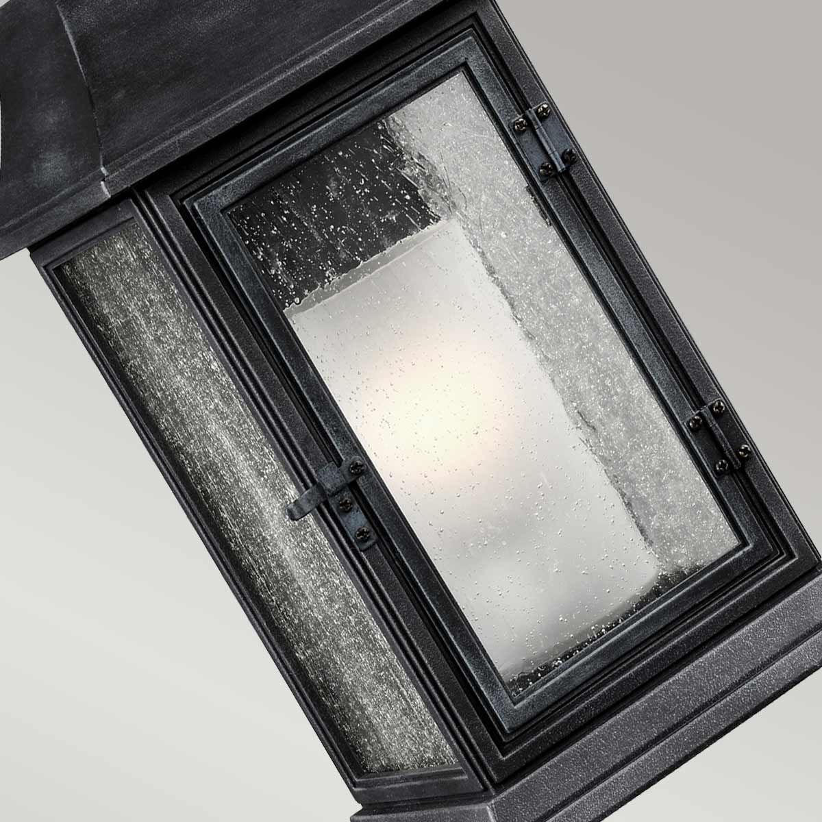 Feiss Shepherd Single Large Wall Lantern - Dark Weathered Zinc