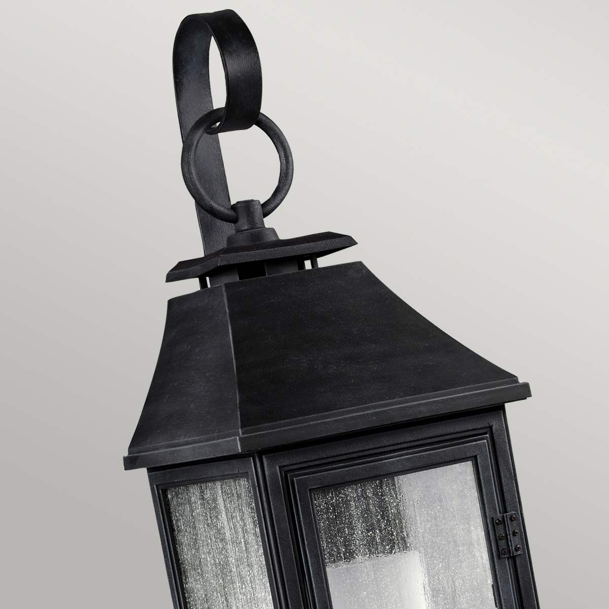 Feiss Shepherd Single Small Wall Lantern - Dark Weathered Zinc