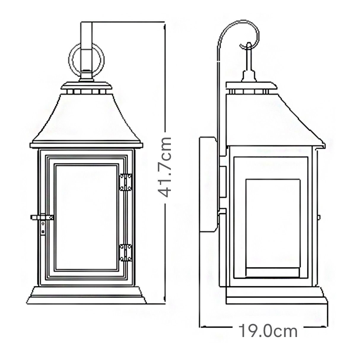 Feiss Shepherd Single Small Wall Lantern - Dark Weathered Zinc