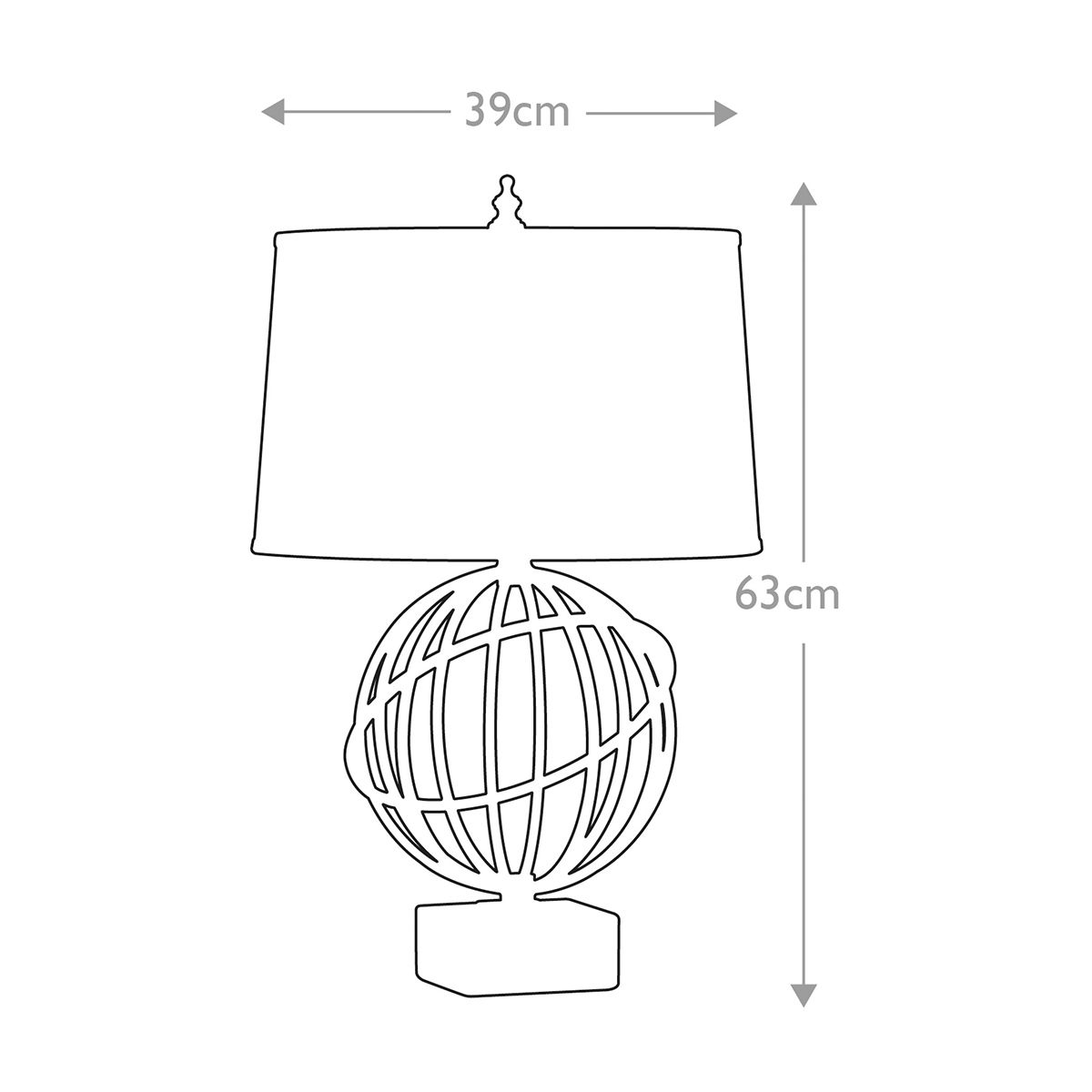 Feiss Spencer Single Table Lamp - Firenze Gold