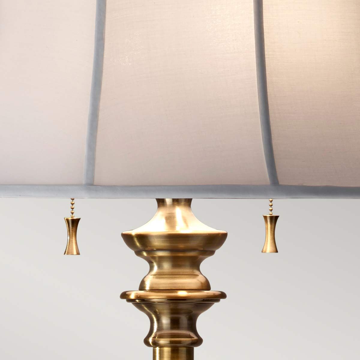 Feiss Stateroom 2 Light Floor Lamp - Bali Brass