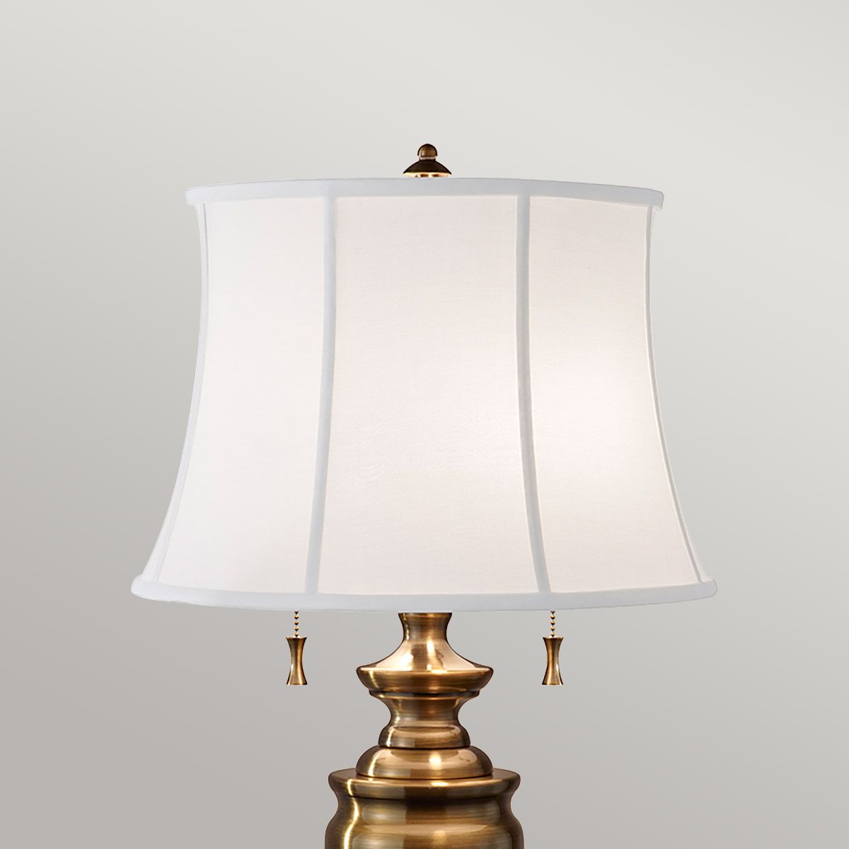 Feiss Stateroom 2 Light Table Lamp - Bali Brass