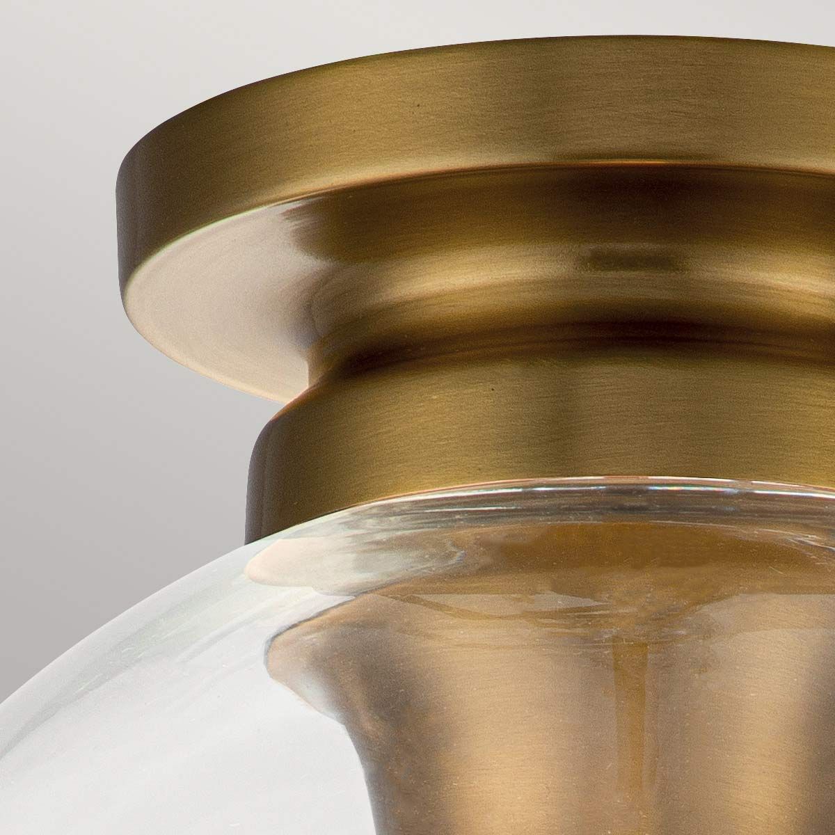 Feiss Tabby Single Flush Fitting - Burnished Brass