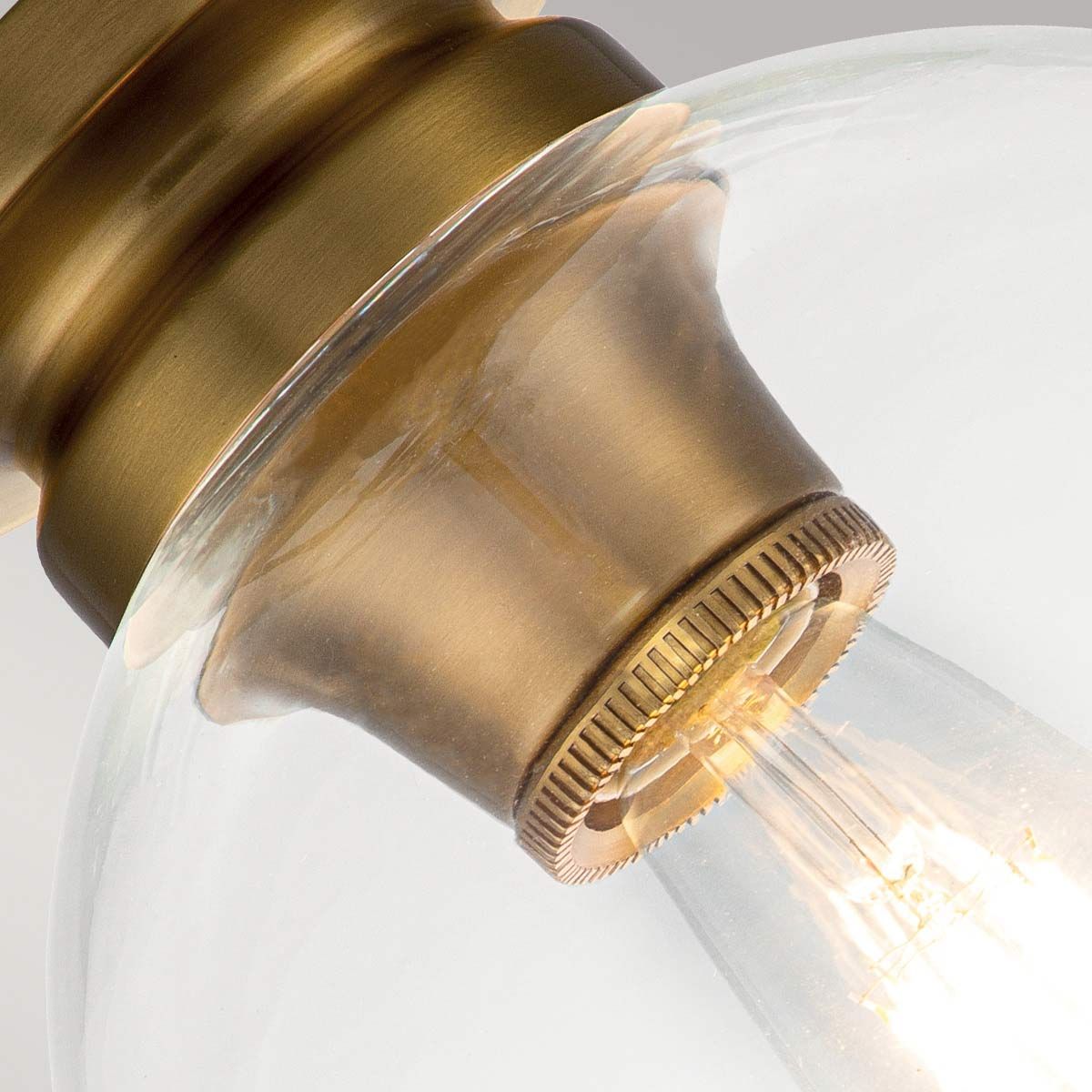 Feiss Tabby Single Flush Fitting - Burnished Brass