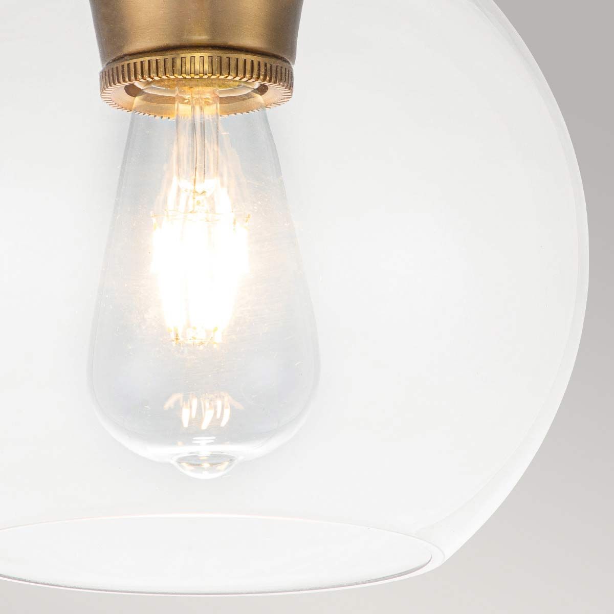 Feiss Tabby Single Flush Fitting - Burnished Brass