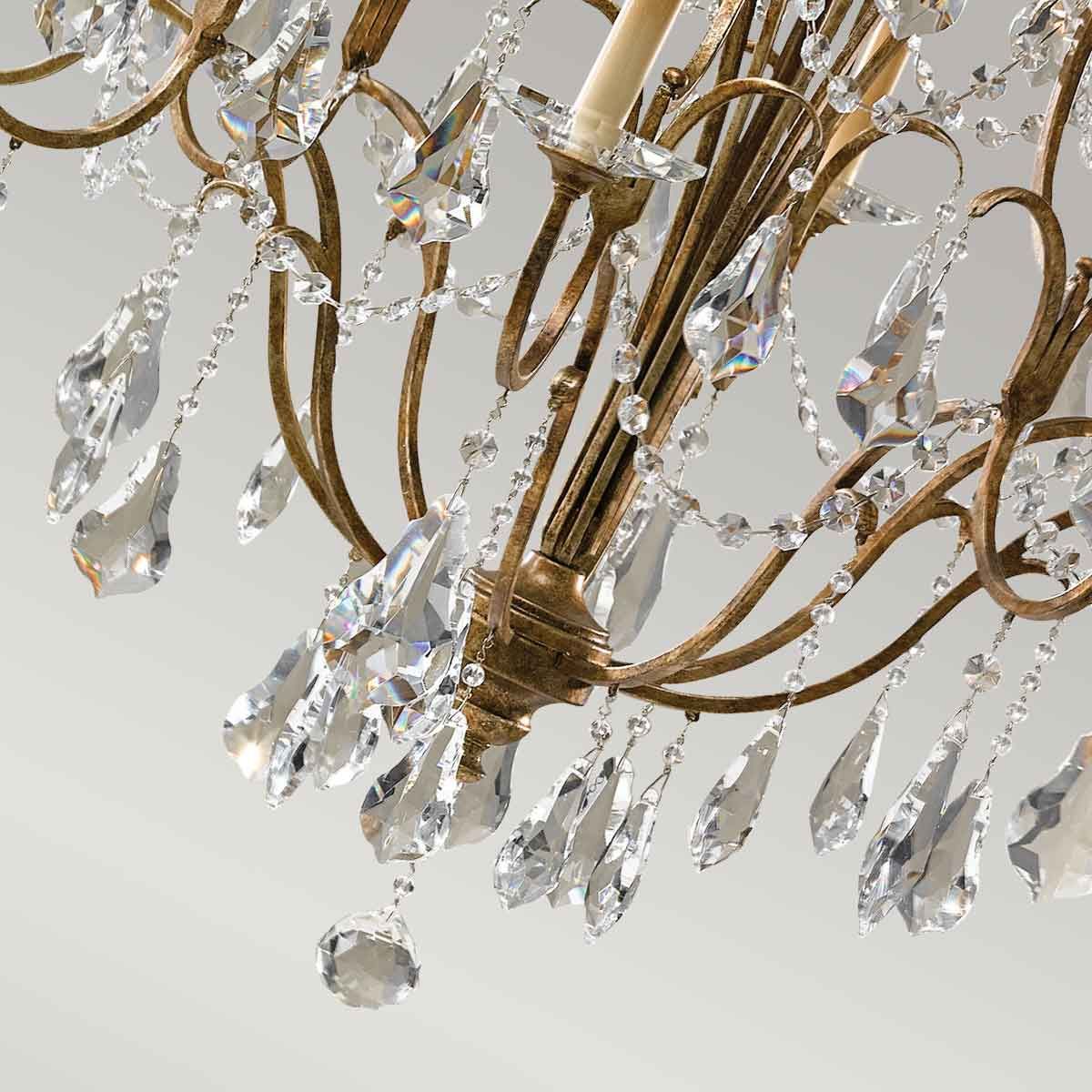 Feiss Valentina 12 Light Multi-Tier Chandelier - Oxidized Bronze