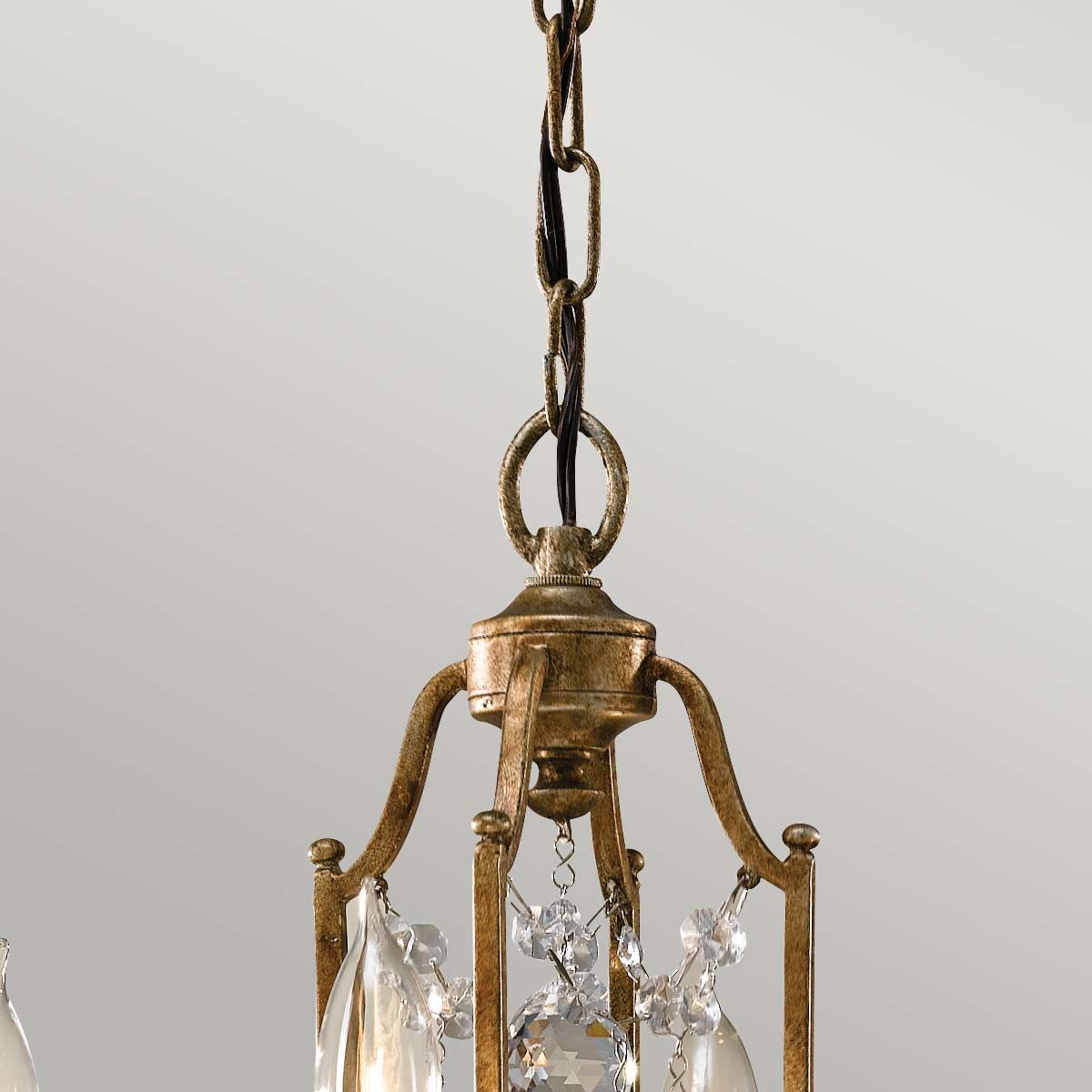 Feiss Valentina 4 Light Chandelier - Oxidized Bronze
