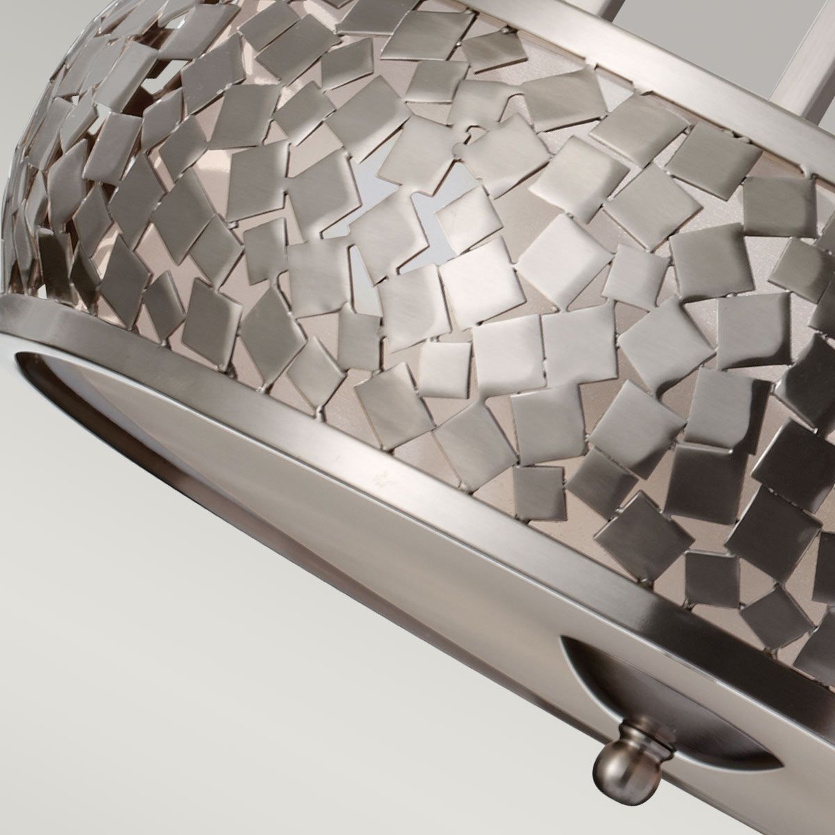 Feiss Zara 4 Light Chandelier - Brushed Steel