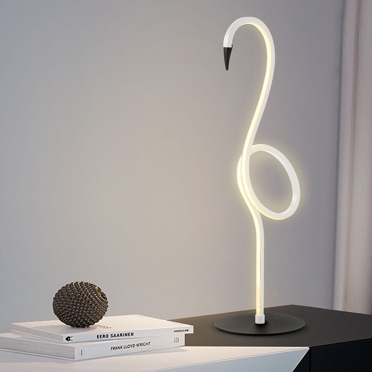 Elstead Flamingo LED Table Lamp - White