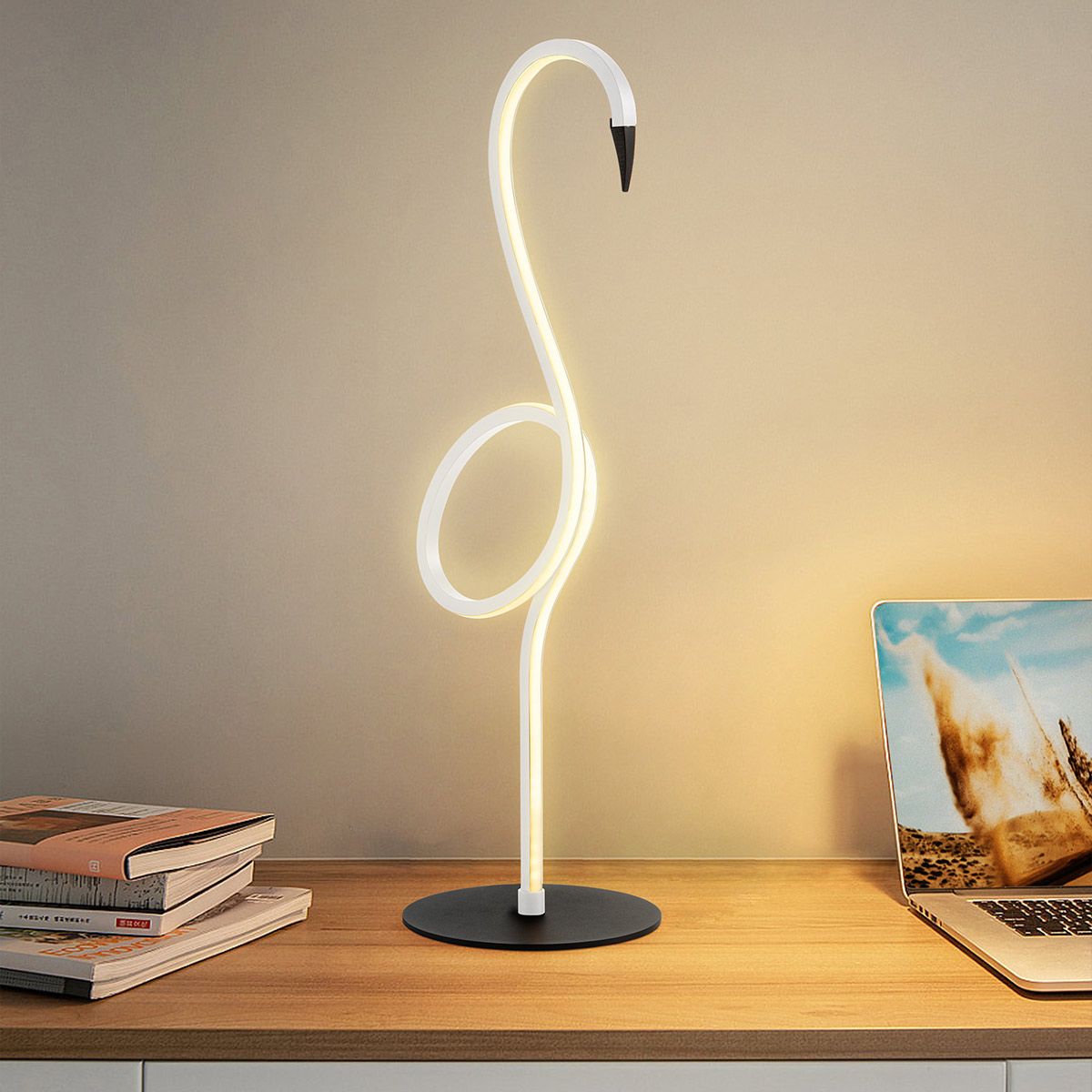 Elstead Flamingo LED Table Lamp - White