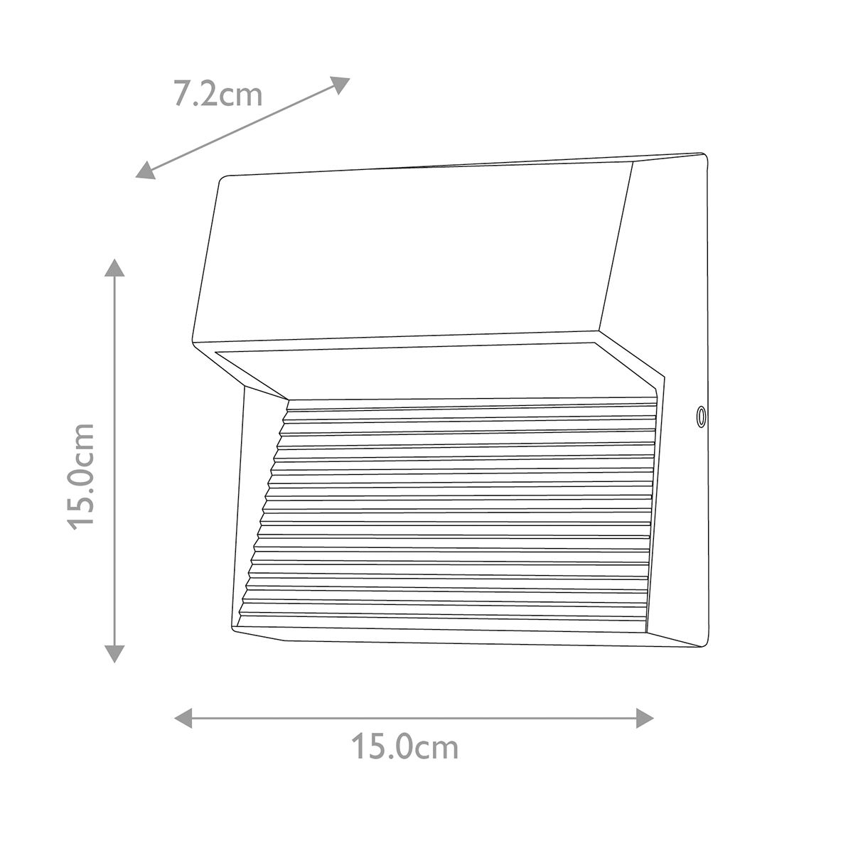 Elstead Freyr Square Single Wall Light - Graphite